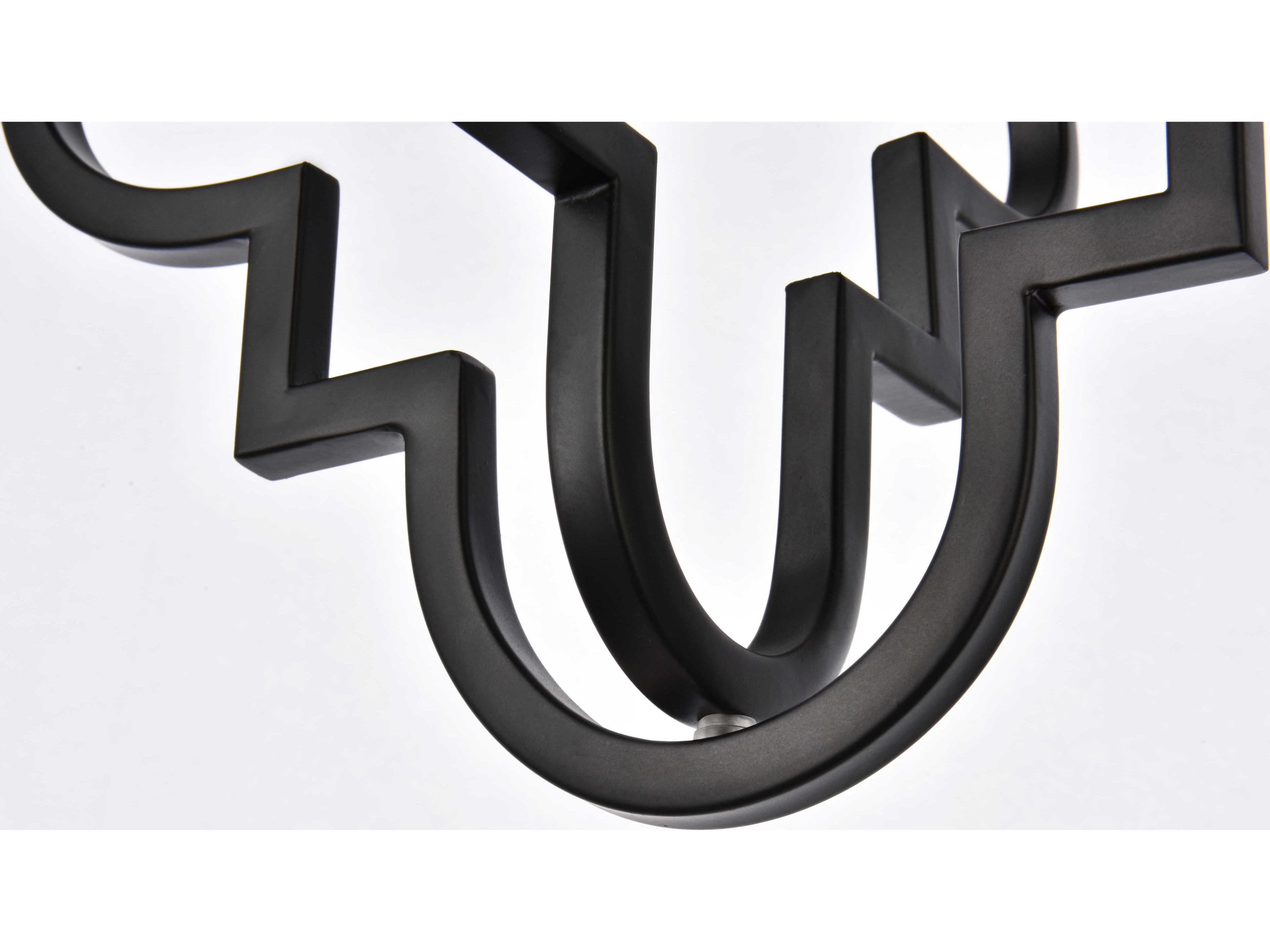 Elegant Lighting Sandara 1-Light Black Geometric Mini Pendant