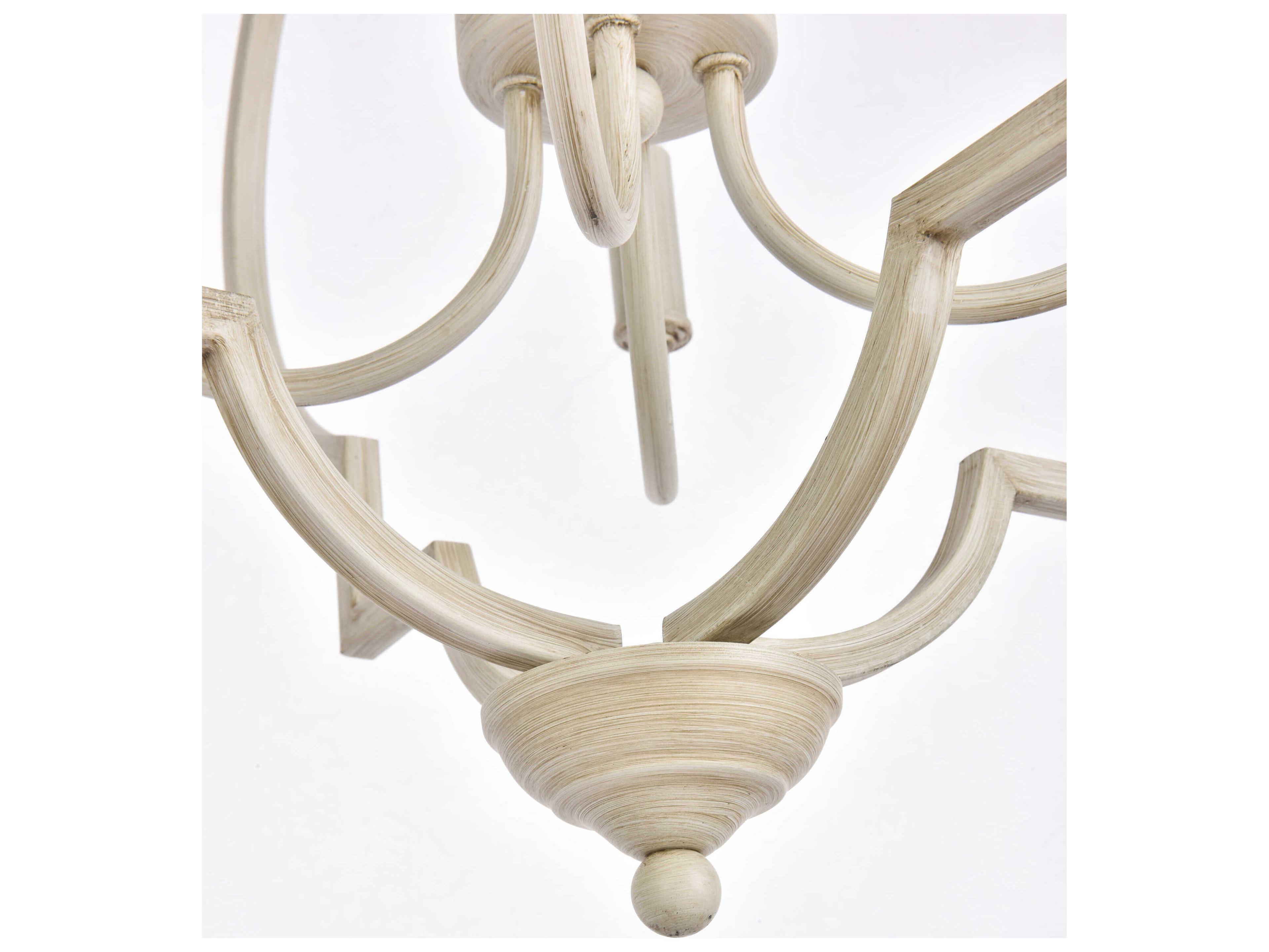 Elegant Lighting Sandara 4-Light Weathered Dove Gray Geometric Chandelier