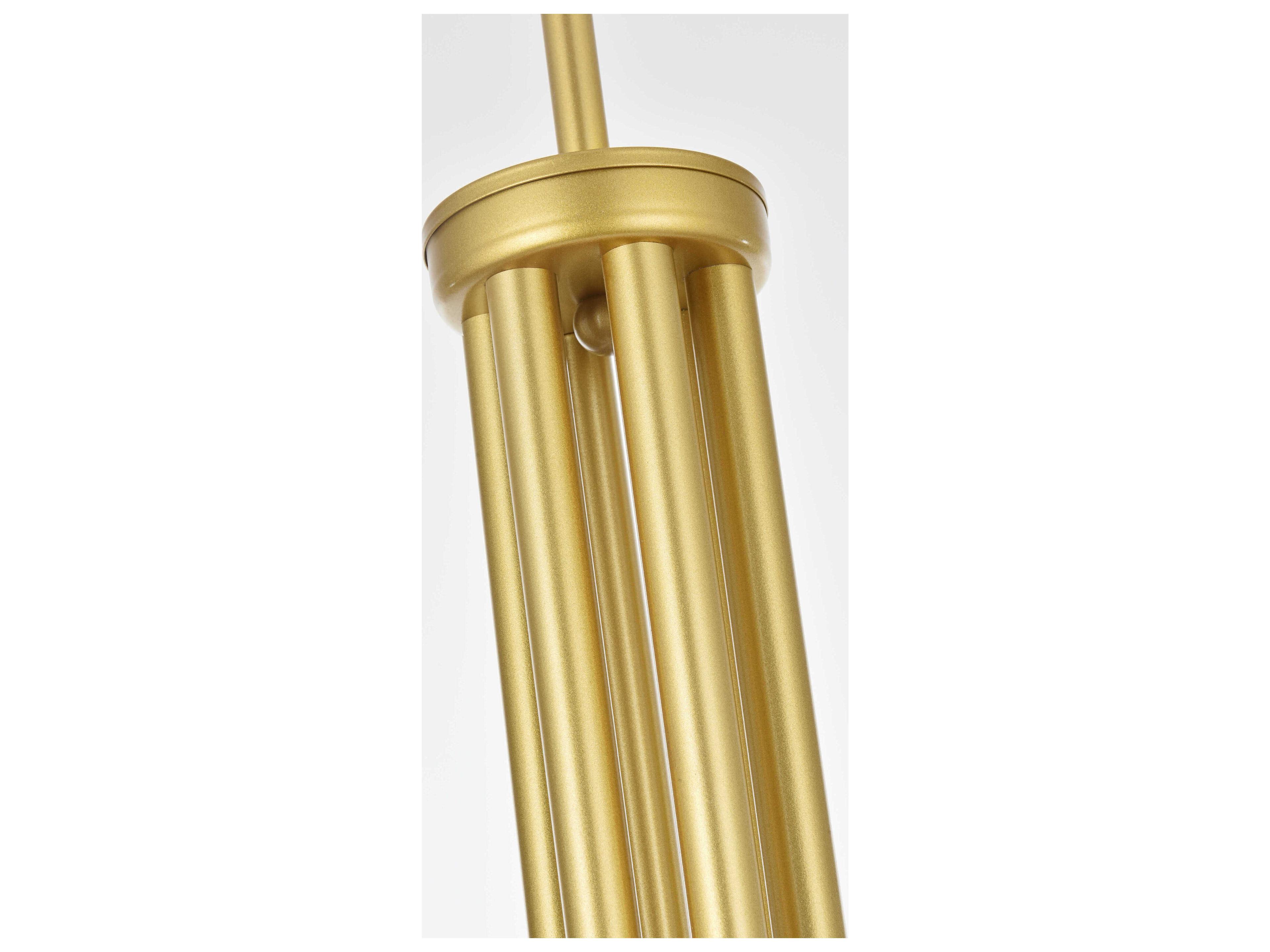 Elegant Lighting Layne 6-Light Brass Chandelier