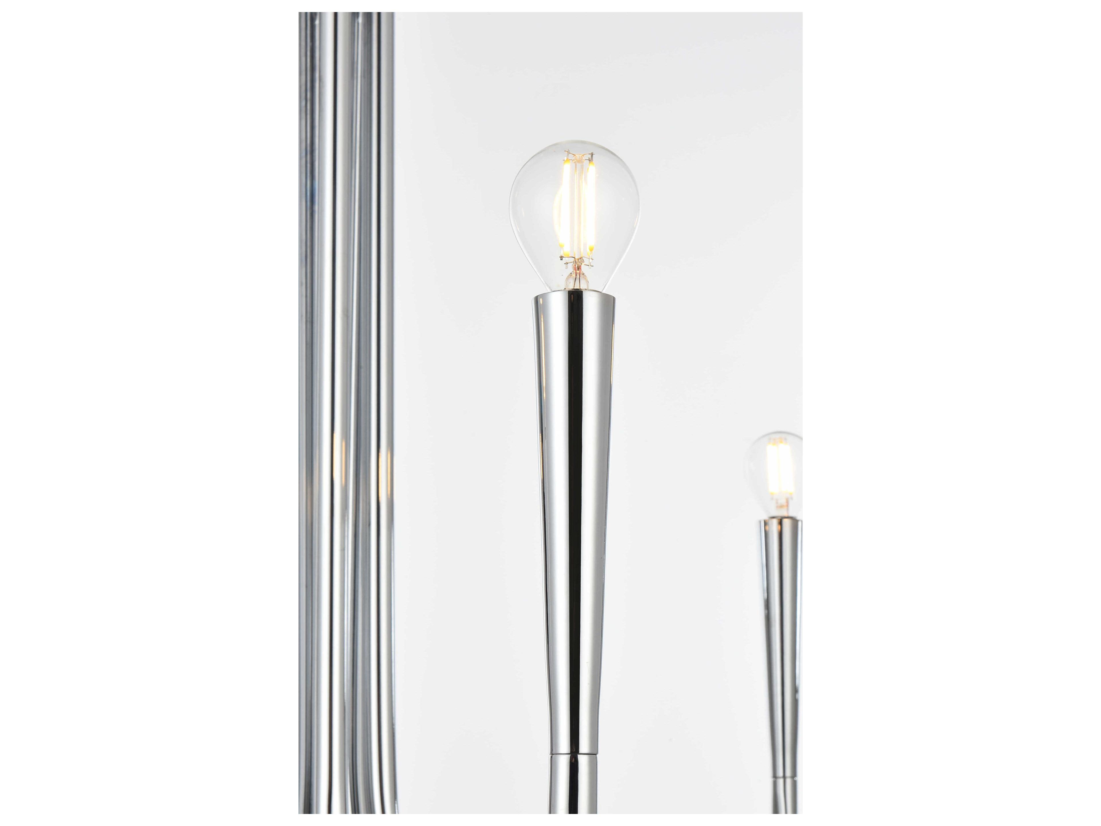 Elegant Lighting Layne 6-Light Chrome Chandelier