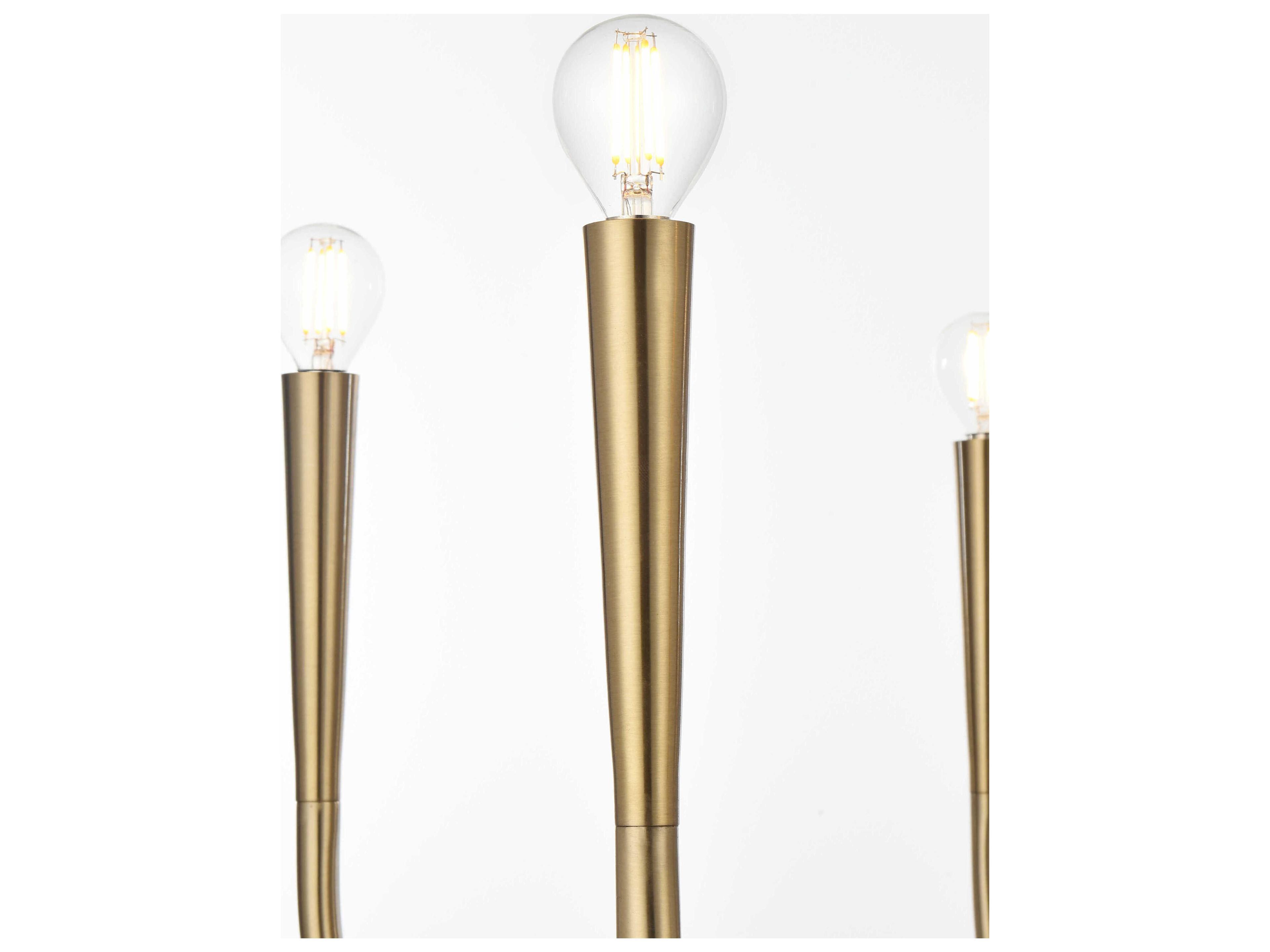 Elegant Lighting Layne 6-Light Gold Chandelier