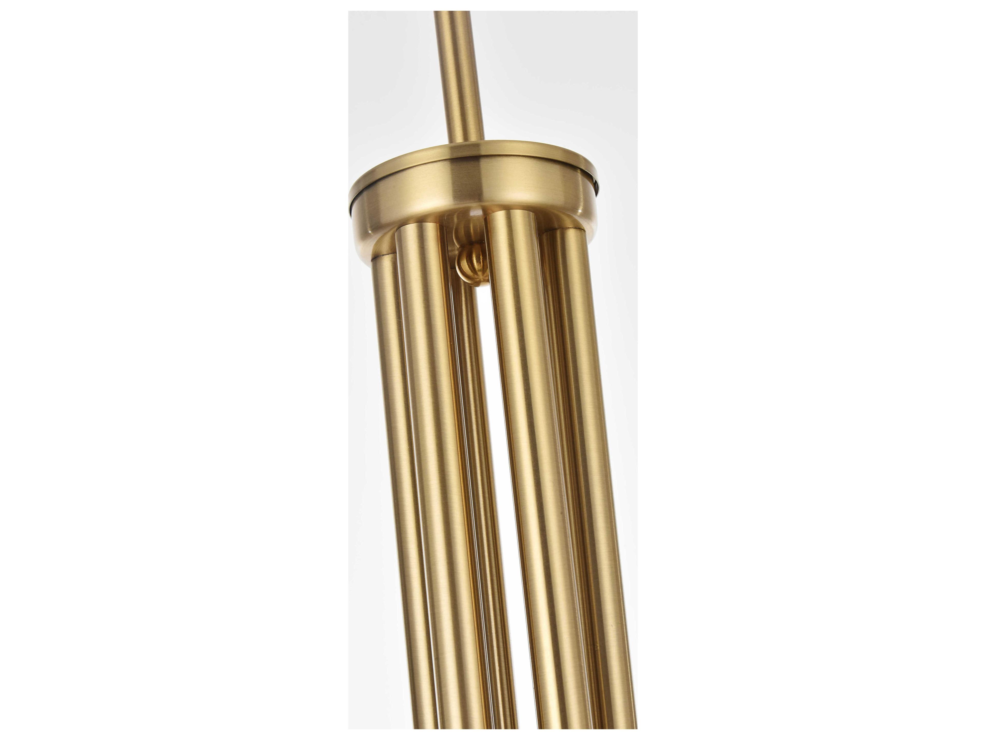 Elegant Lighting Layne 6-Light Gold Chandelier