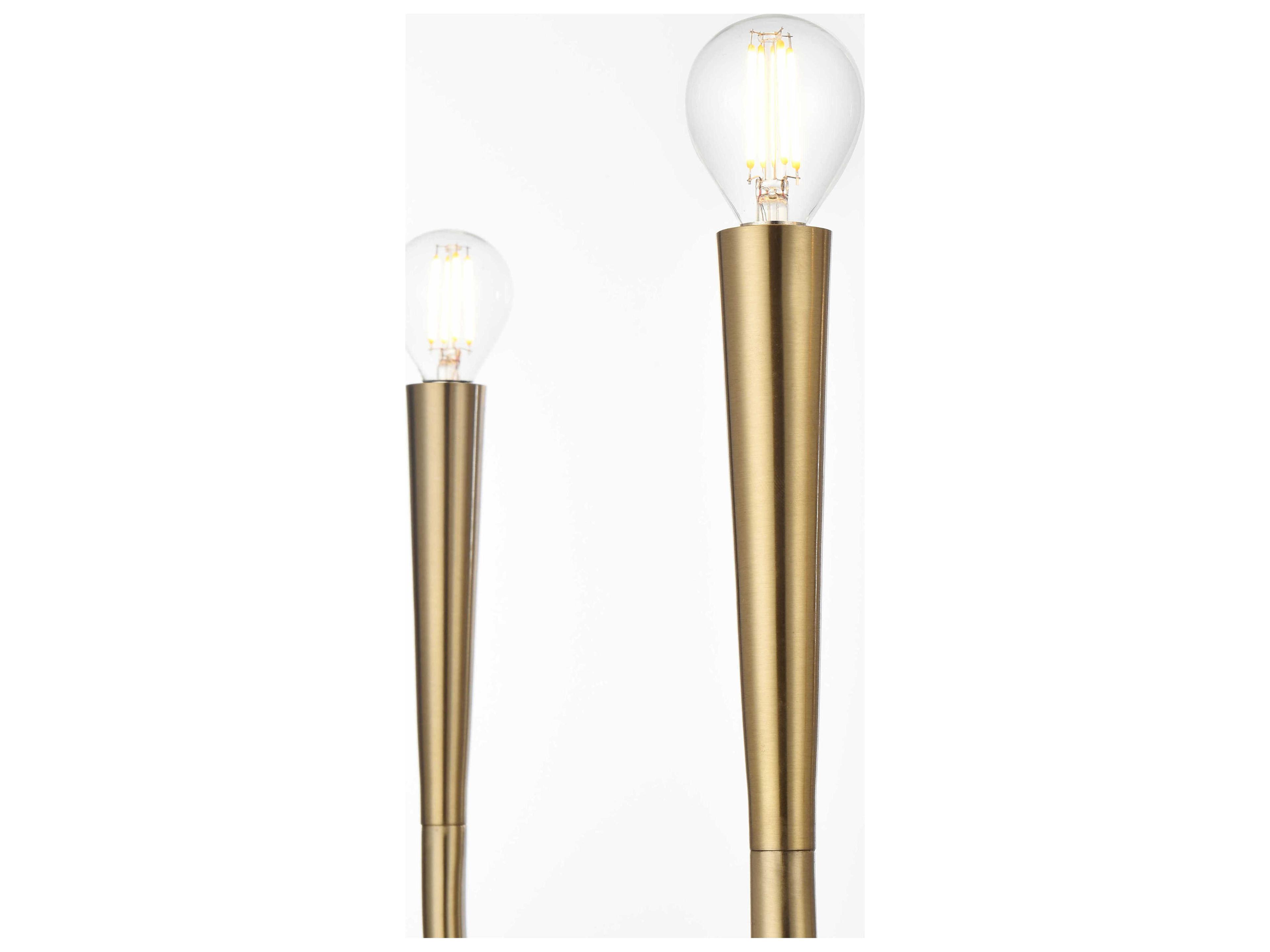 Elegant Lighting Layne 6-Light Gold Chandelier
