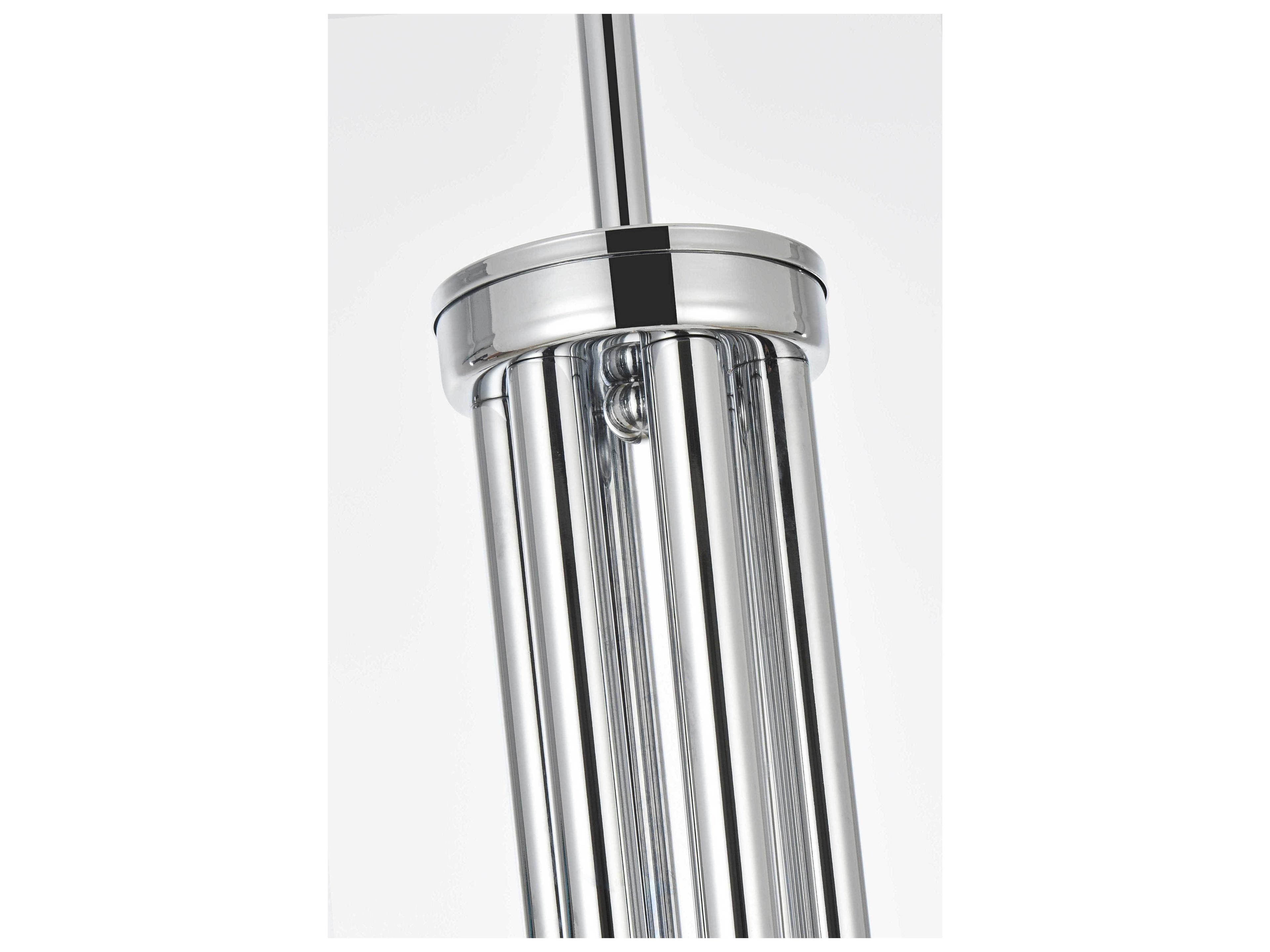 Elegant Lighting Layne 6-Light Chrome Chandelier