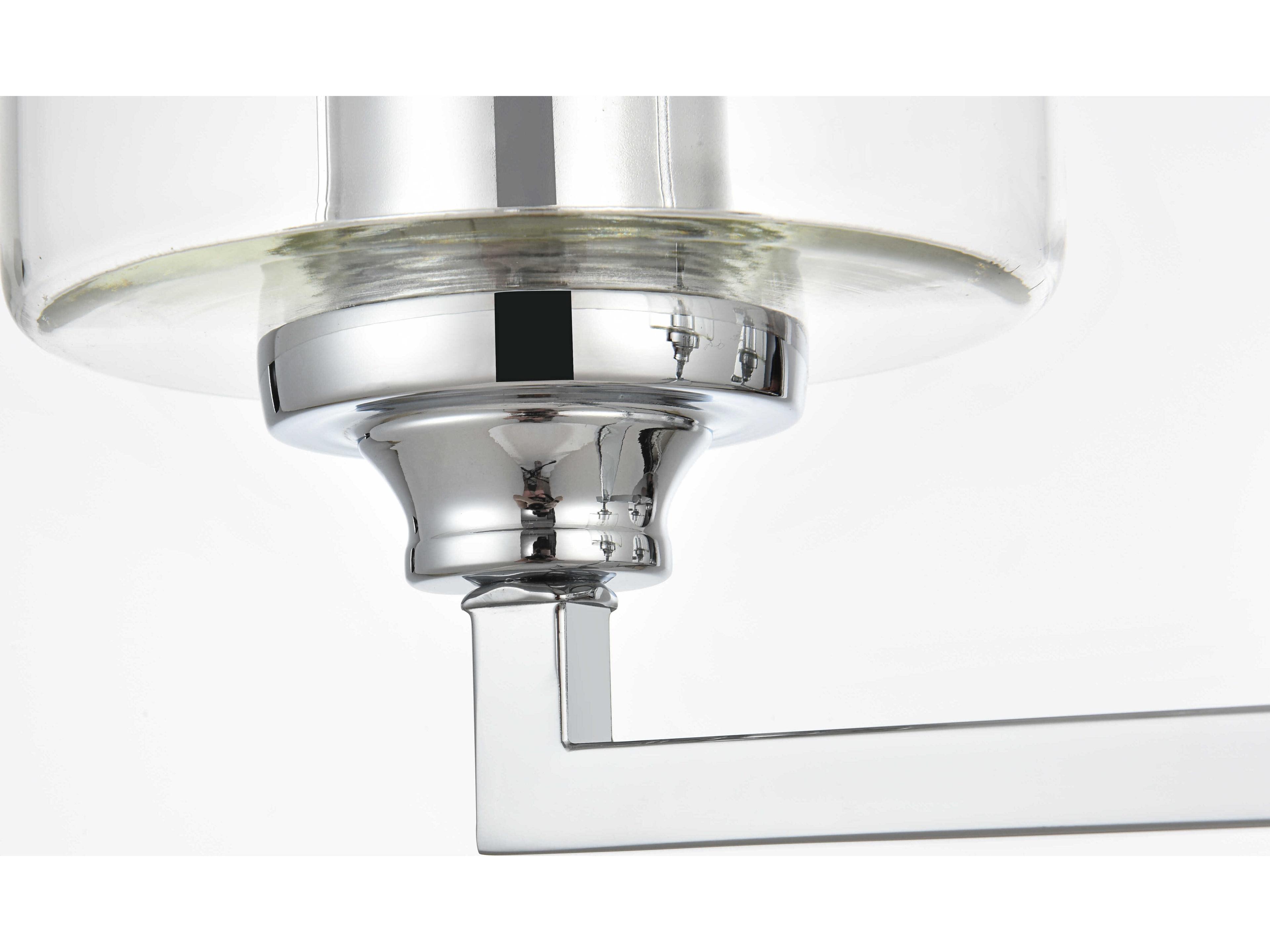 Elegant Lighting Mayson 3-Light Chrome Glass Vanity Light