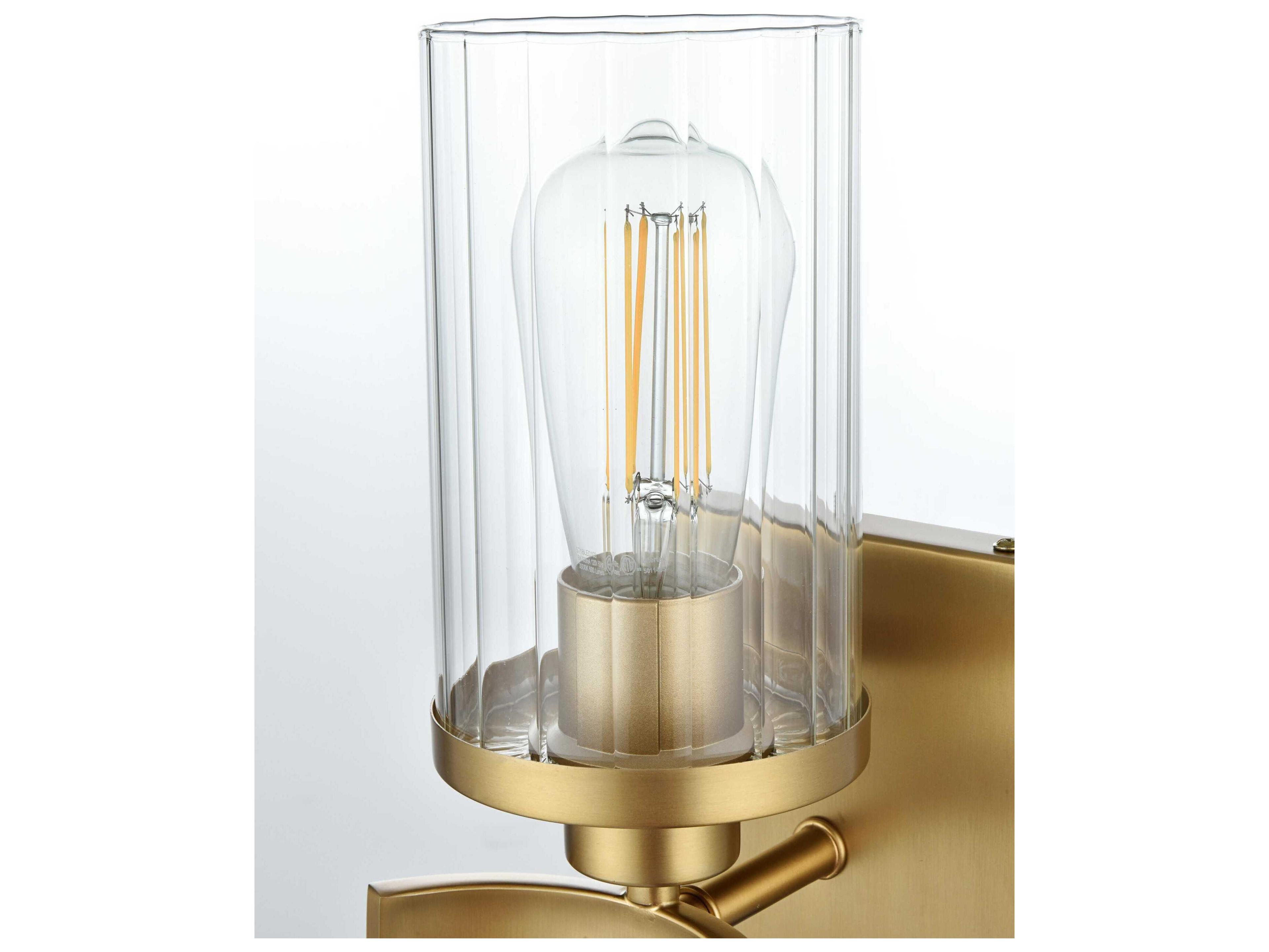 Elegant Lighting Thane 1-Light Satin Gold Wall Sconce