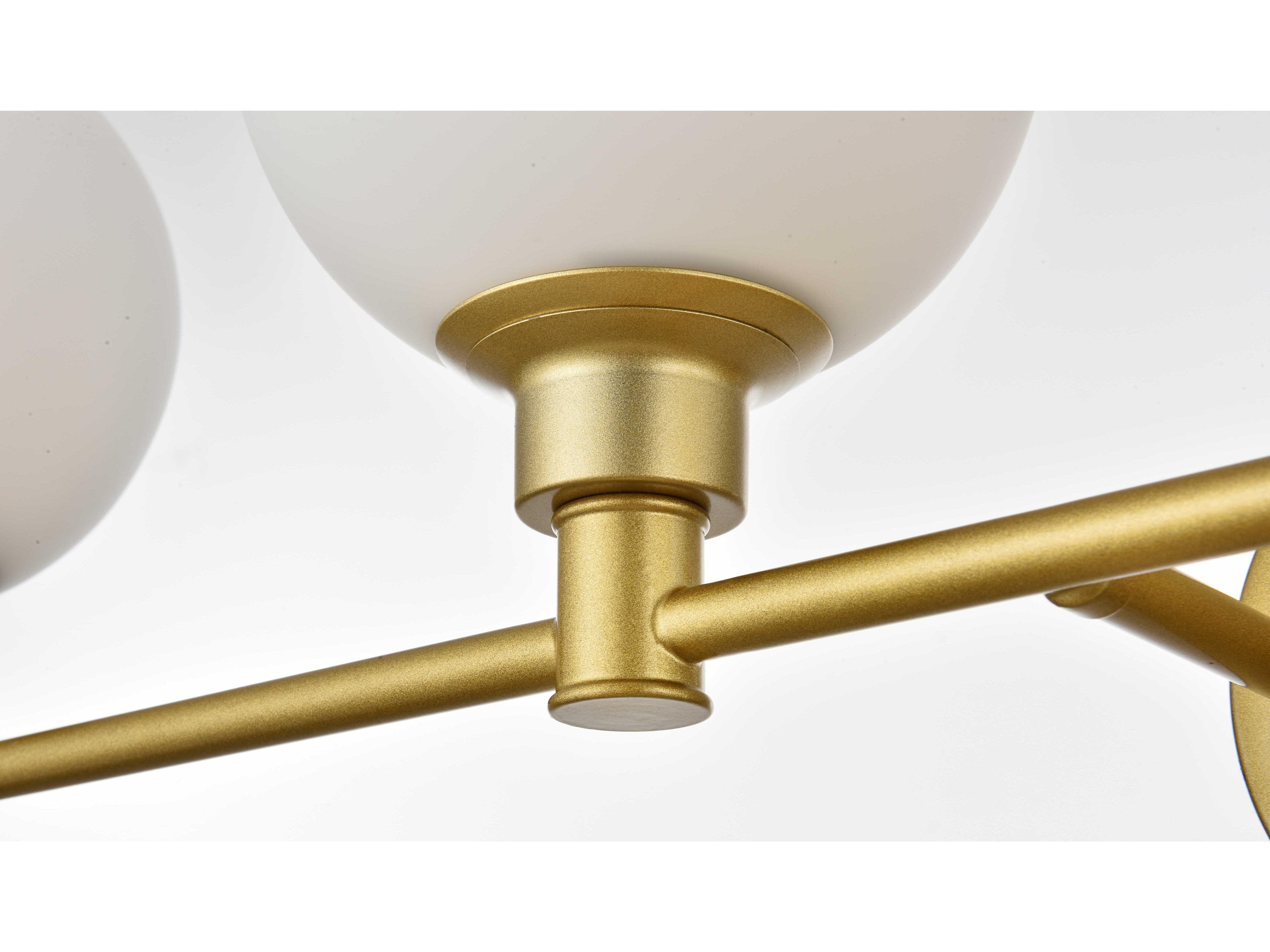 Elegant Lighting Cordelia 4-Light Brass Glass Vanity Light