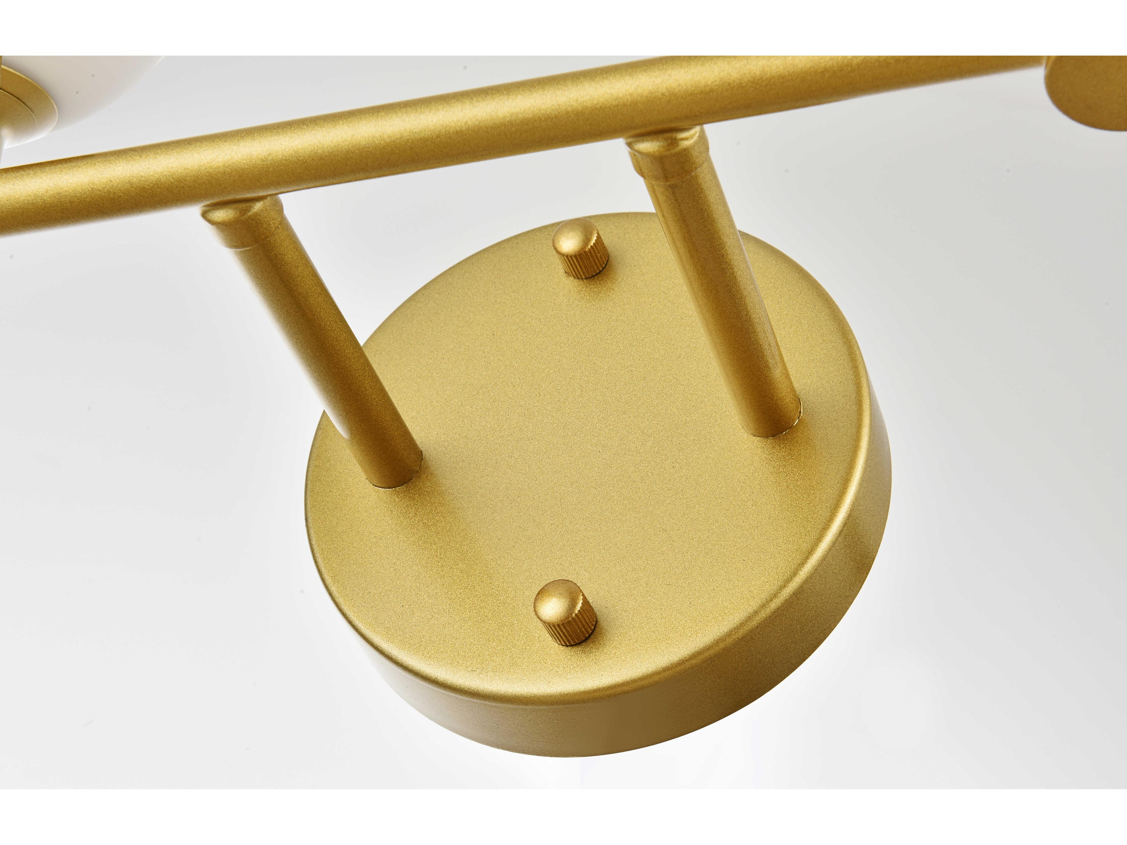 Elegant Lighting Cordelia 4-Light Brass Glass Vanity Light