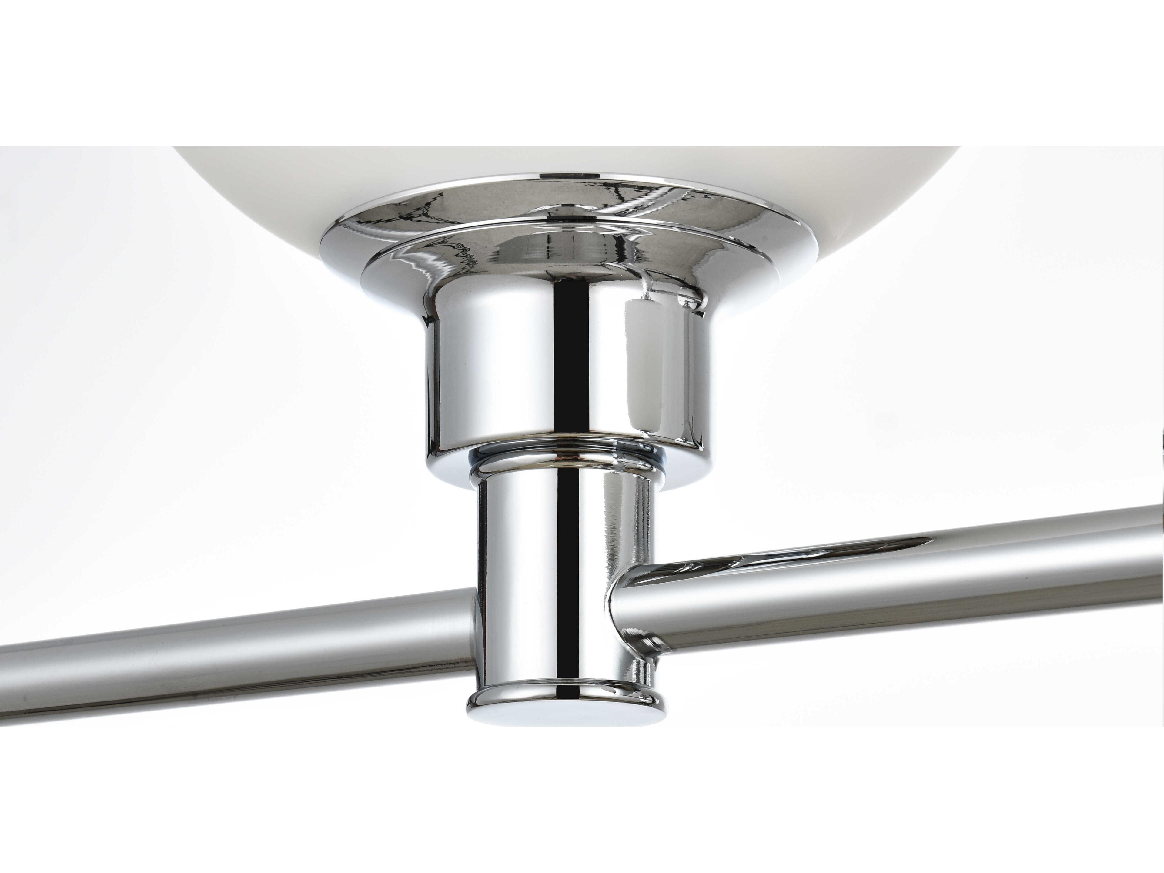 Elegant Lighting Cordelia 4-Light Chrome Glass Vanity Light