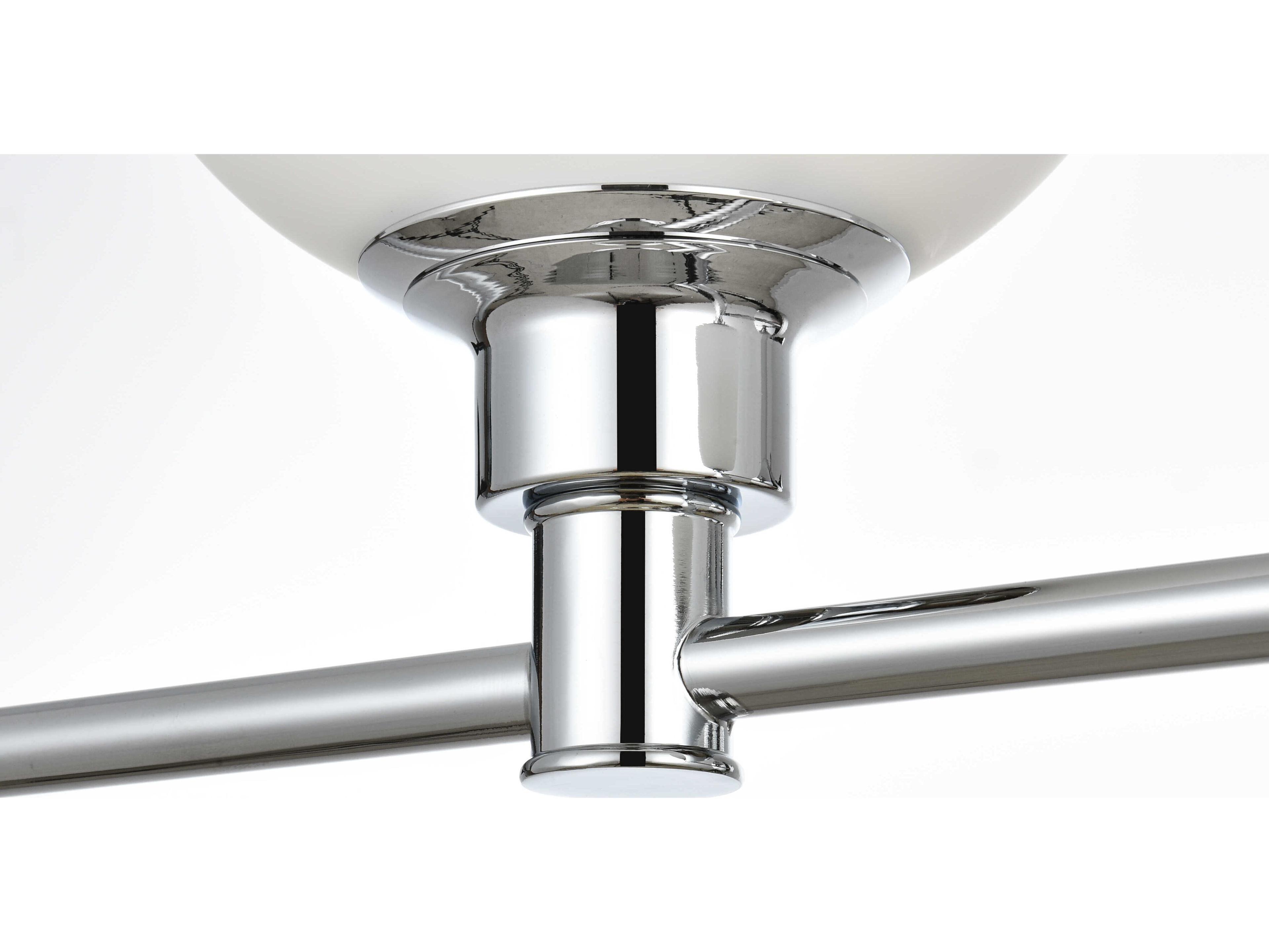 Elegant Lighting Cordelia 5-Light Chrome Glass Vanity Light