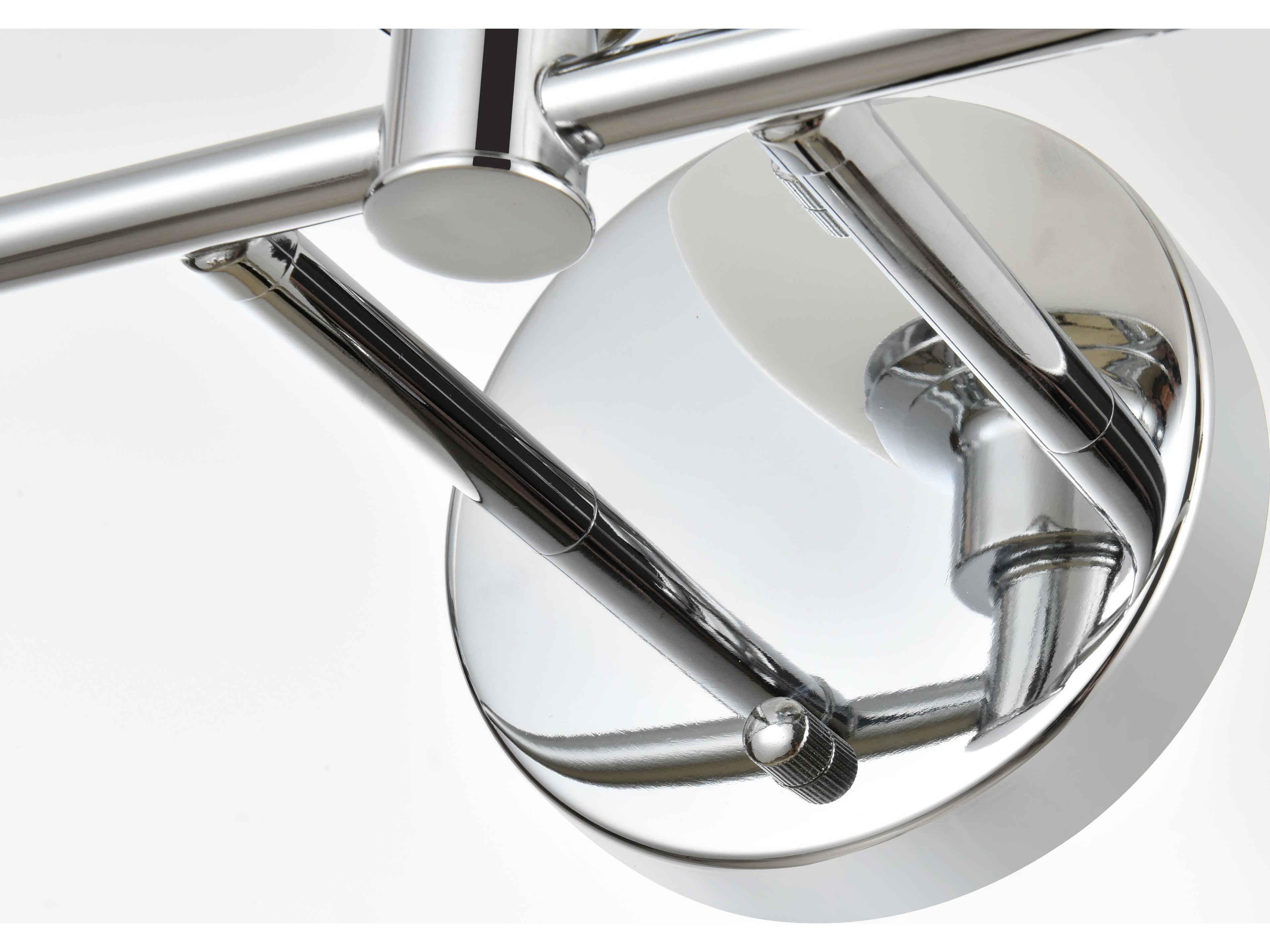 Elegant Lighting Cordelia 5-Light Chrome Glass Vanity Light