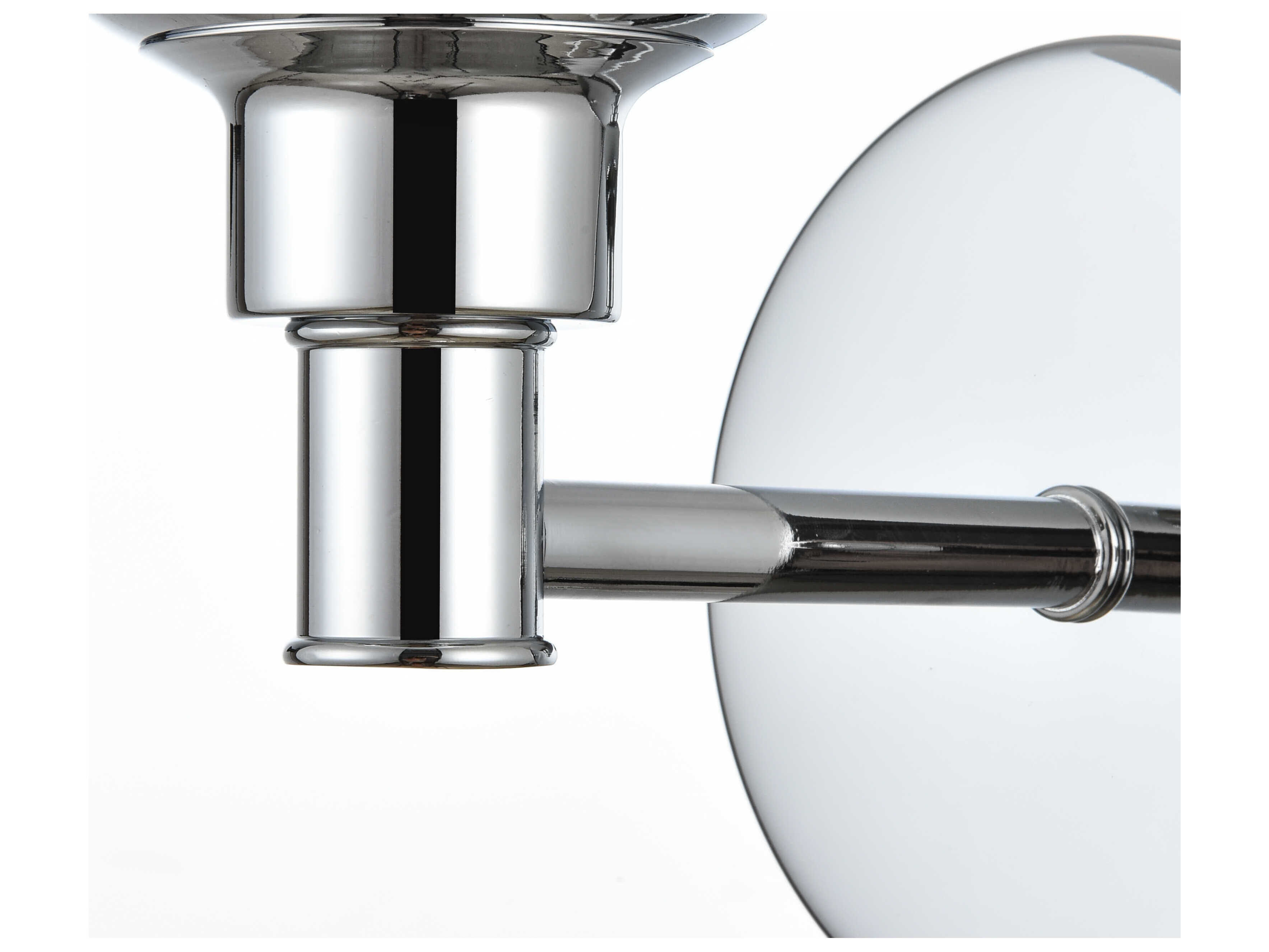 Elegant Lighting Cordelia 1-Light Chrome Glass Wall Sconce