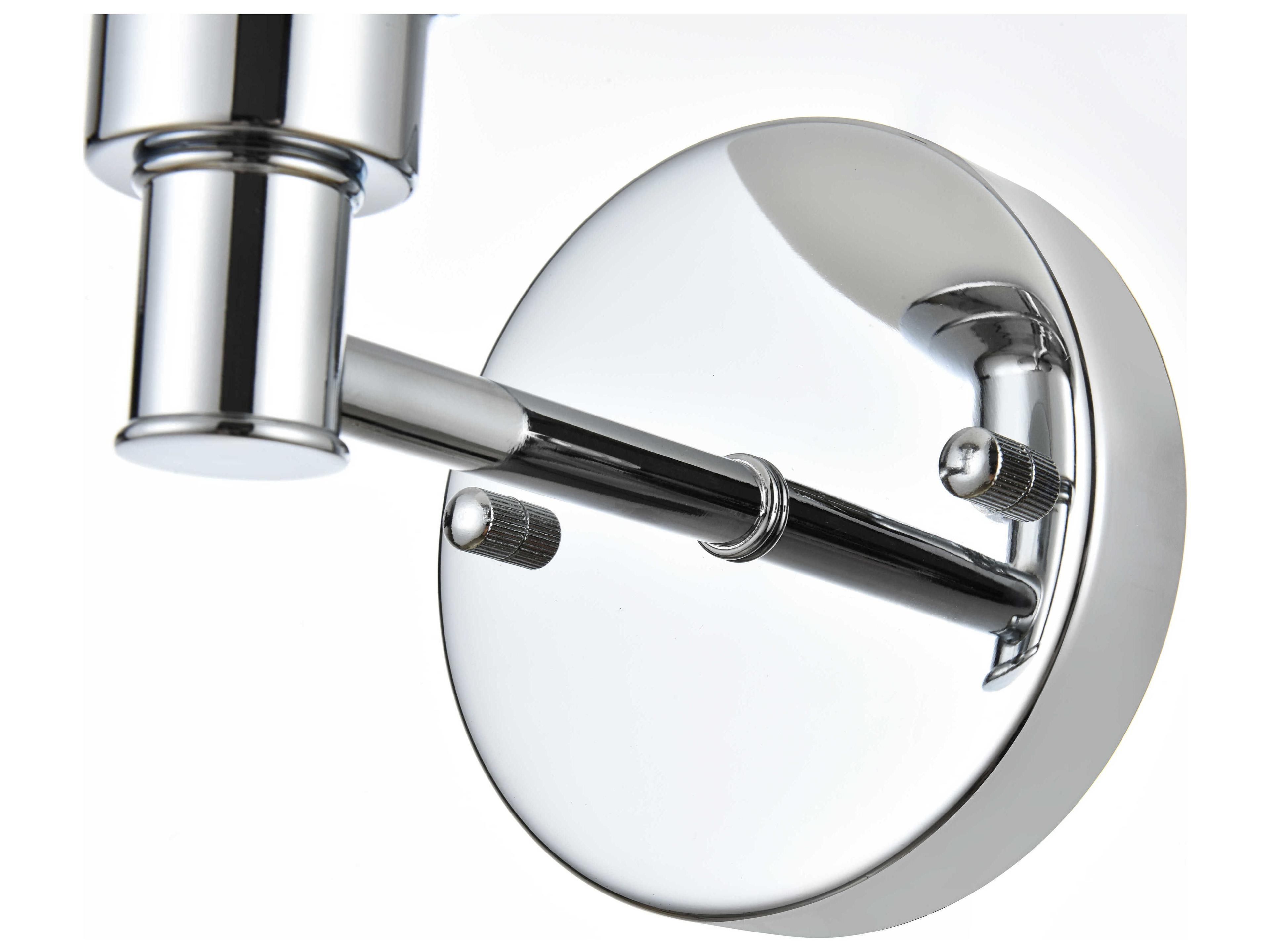 Elegant Lighting Cordelia 1-Light Chrome Glass Wall Sconce