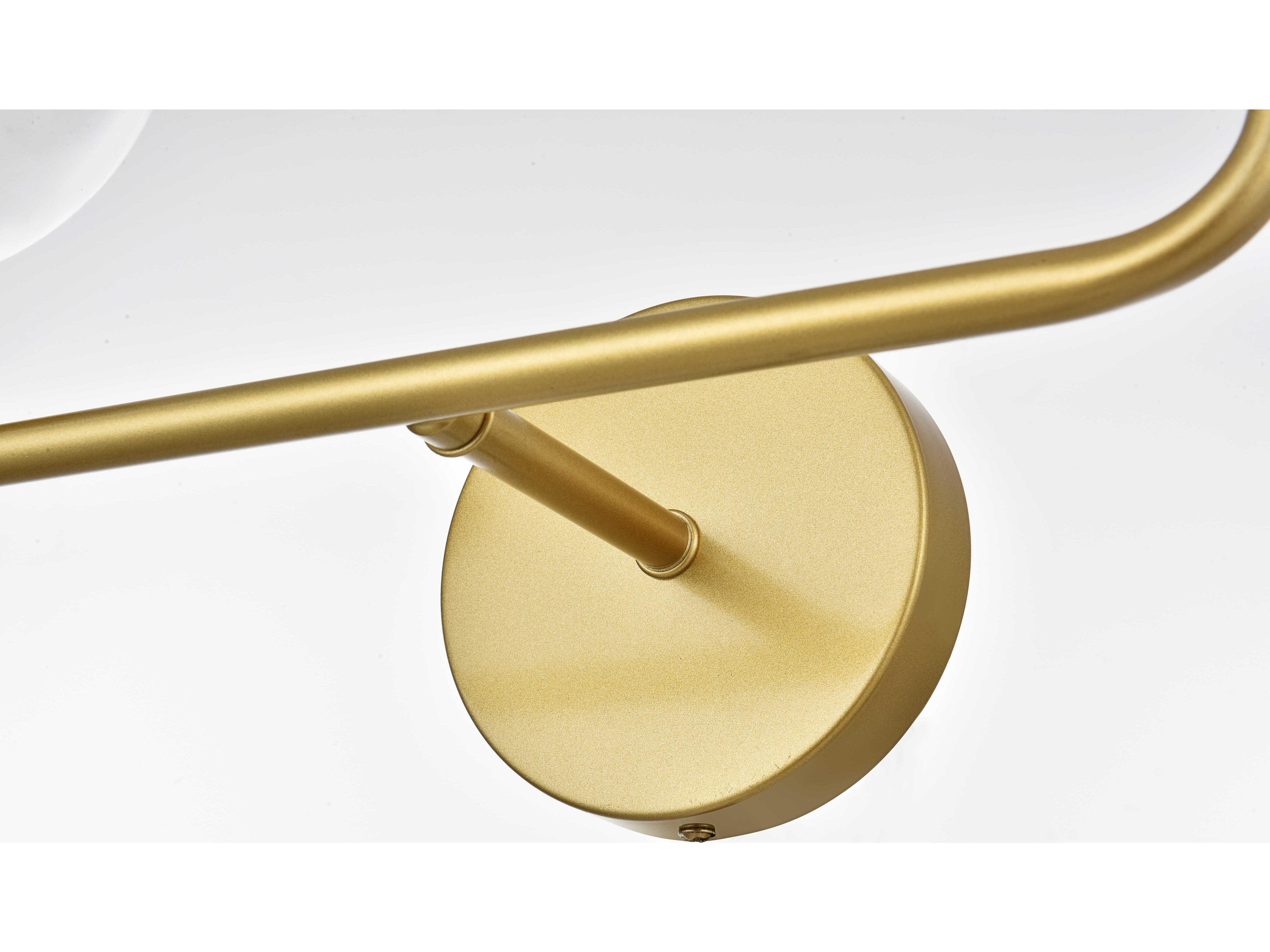 Elegant Lighting Genesis 4-Light Brass Glass Vanity Light