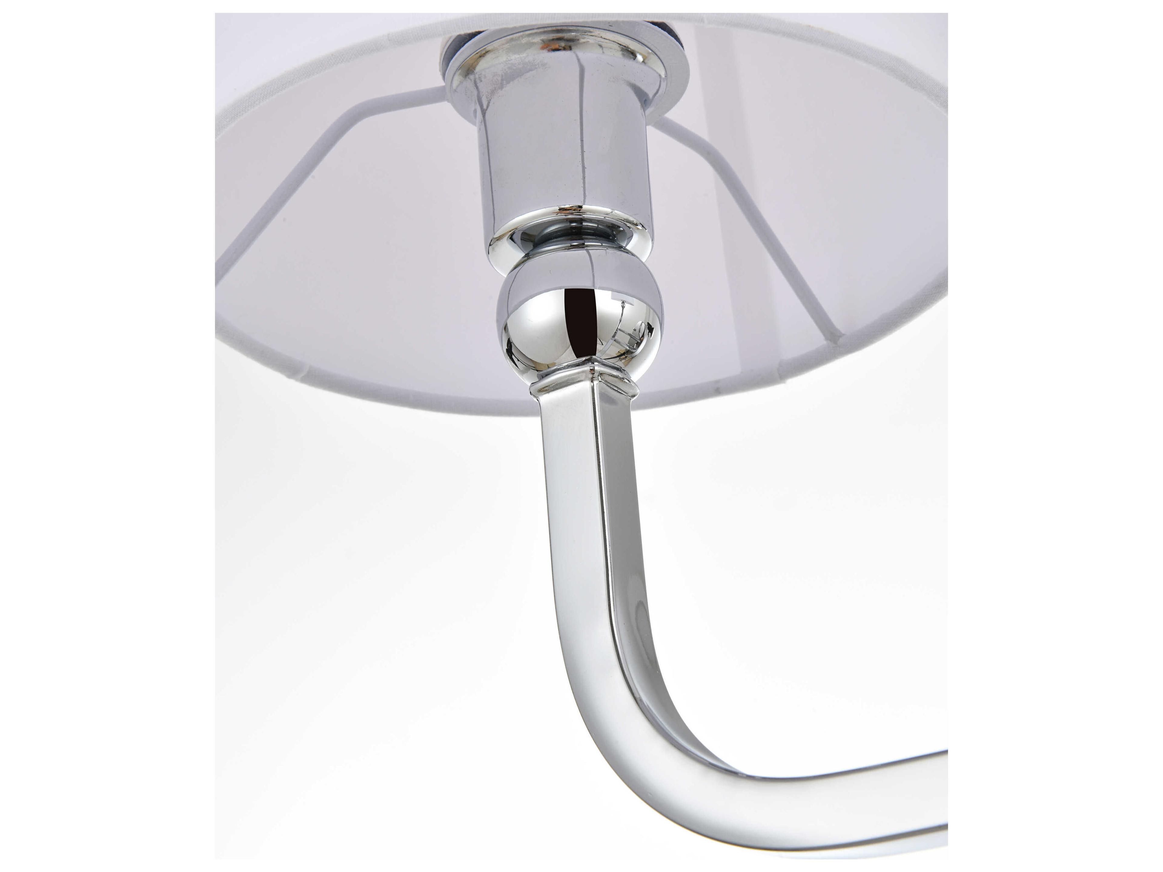 Elegant Lighting Colson 4-Light Chrome Glass Vanity Light