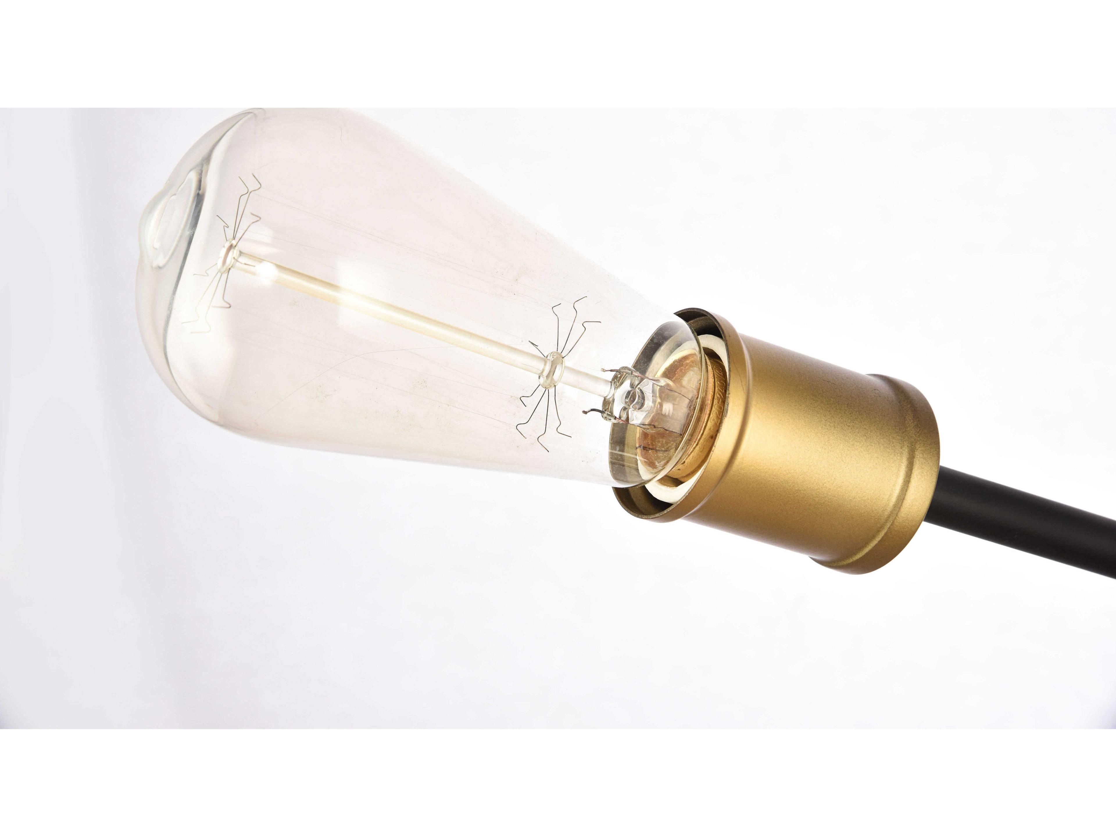 Elegant Lighting Axel 5-Light Black Brass Wall Sconce