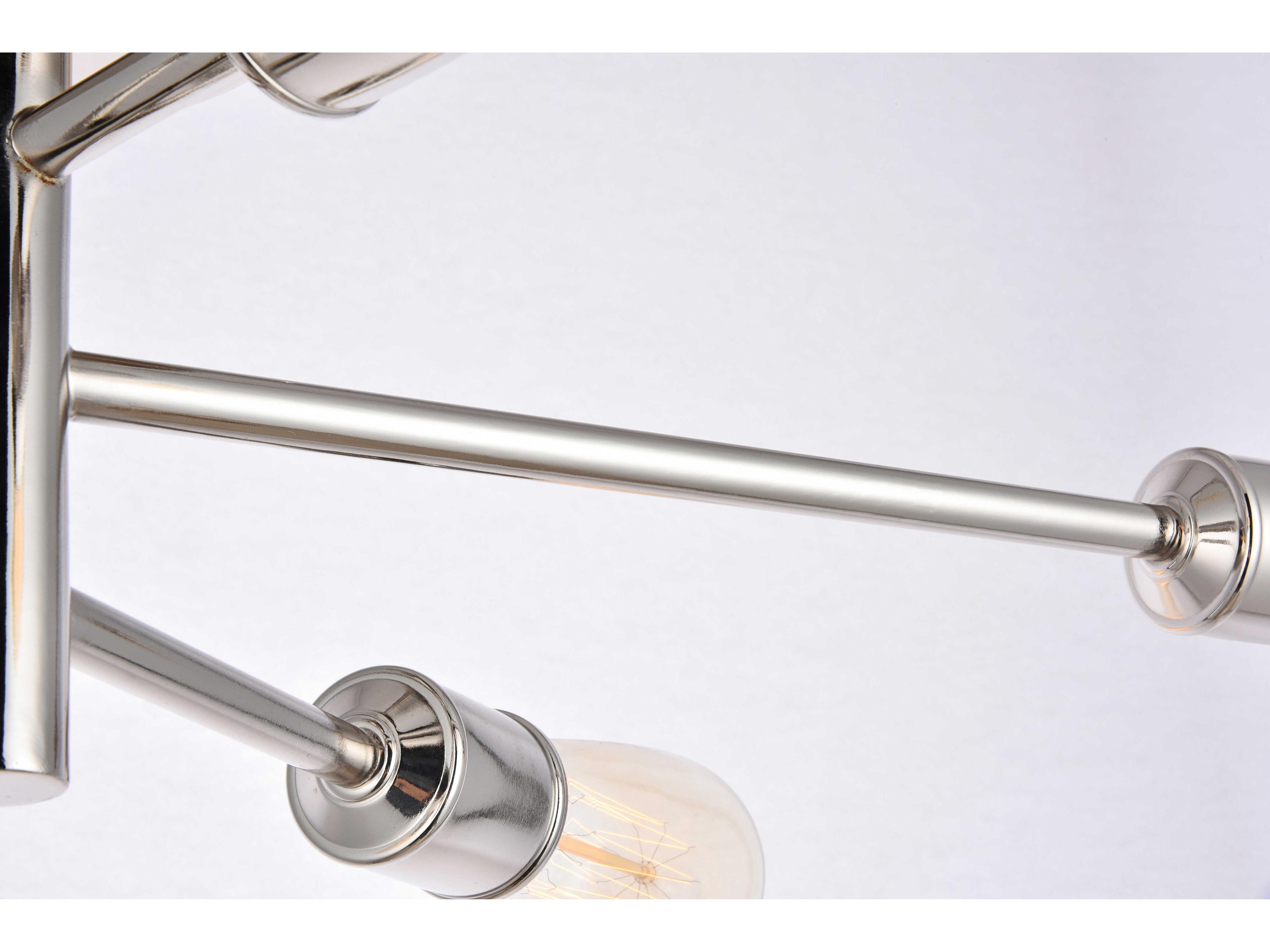 Elegant Lighting Axel 5-Light Polished Nickel Wall Sconce