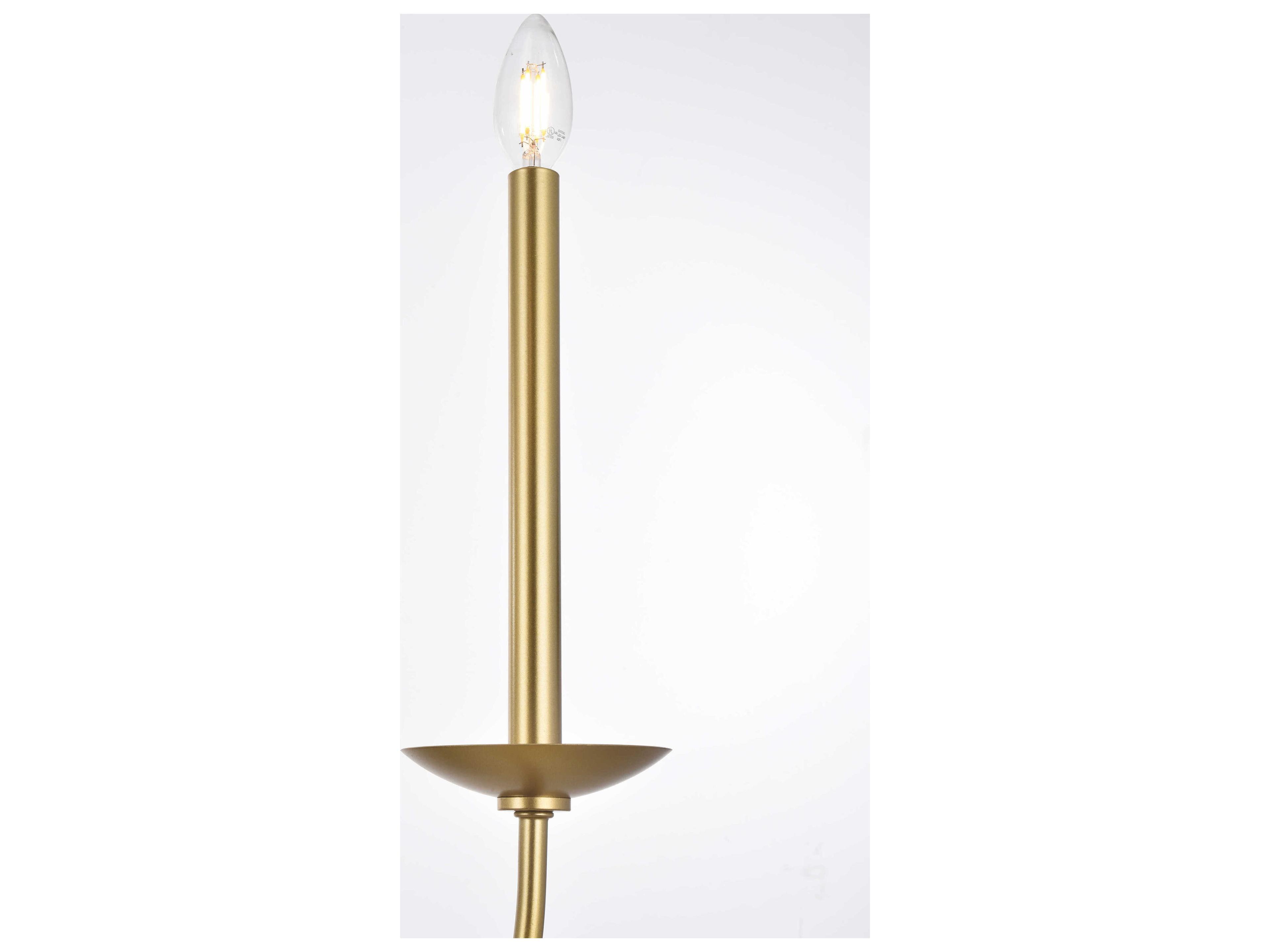 Elegant Lighting Cohen 6-Light Brass Chandelier