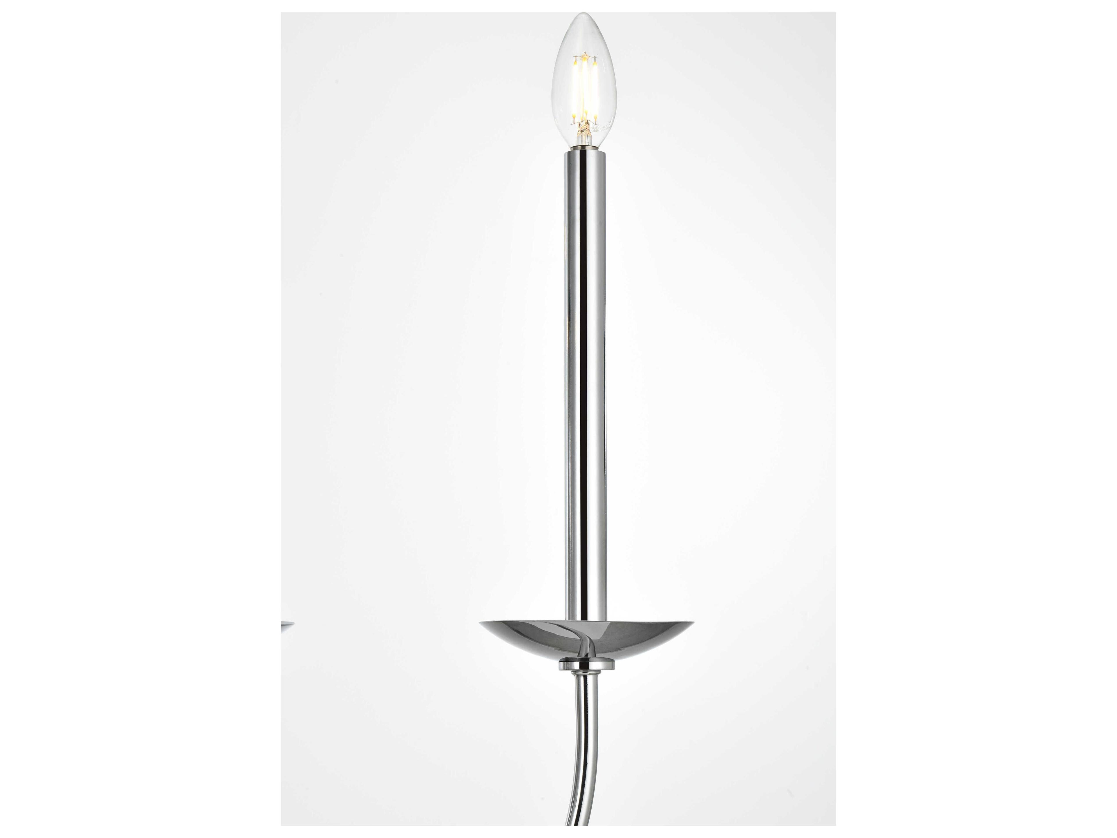 Elegant Lighting Cohen 6-Light Chrome Chandelier