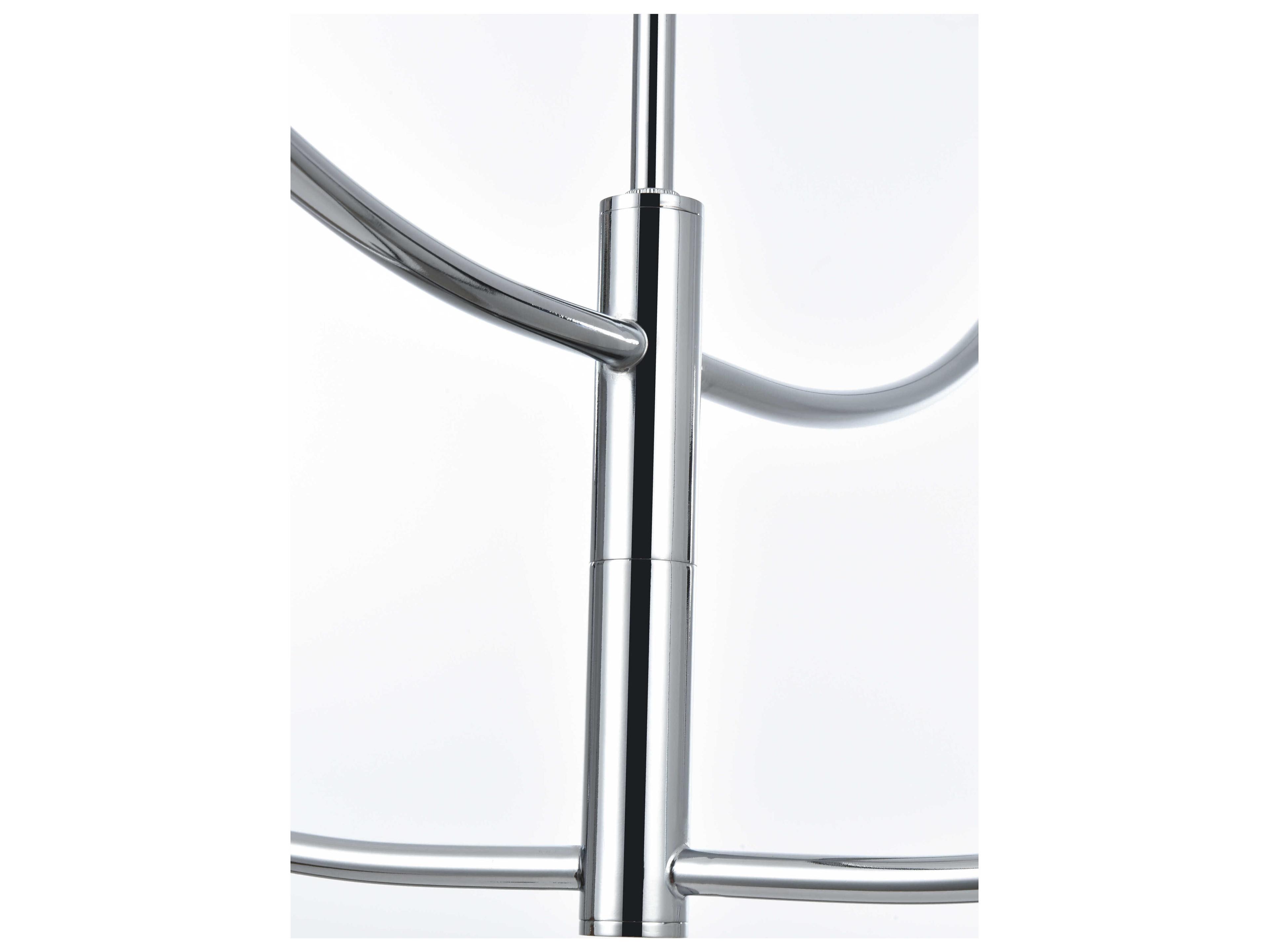 Elegant Lighting Nyomi 4-Light Chrome Globe Chandelier