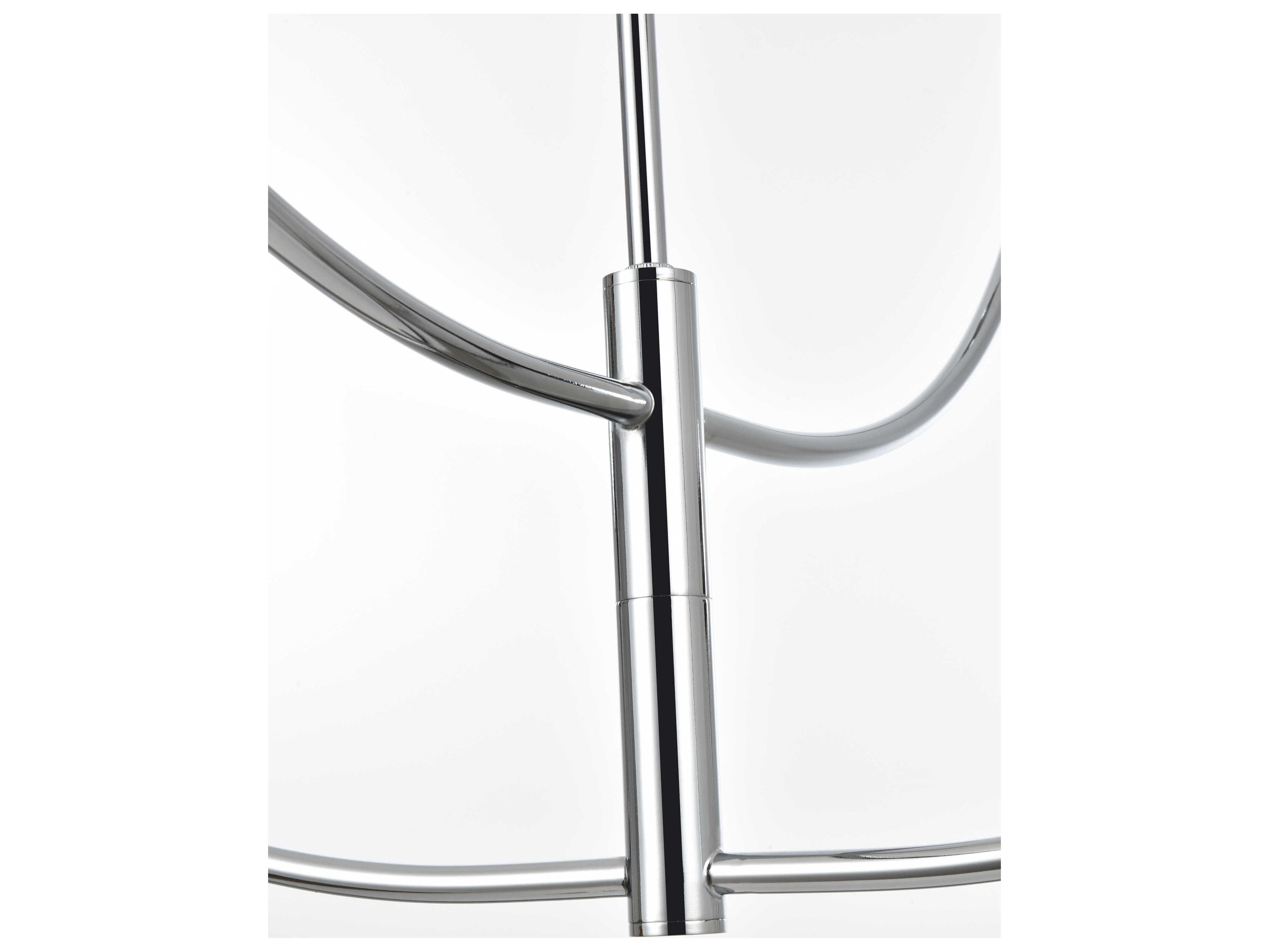 Elegant Lighting Nyomi 4-Light Chrome Globe Chandelier