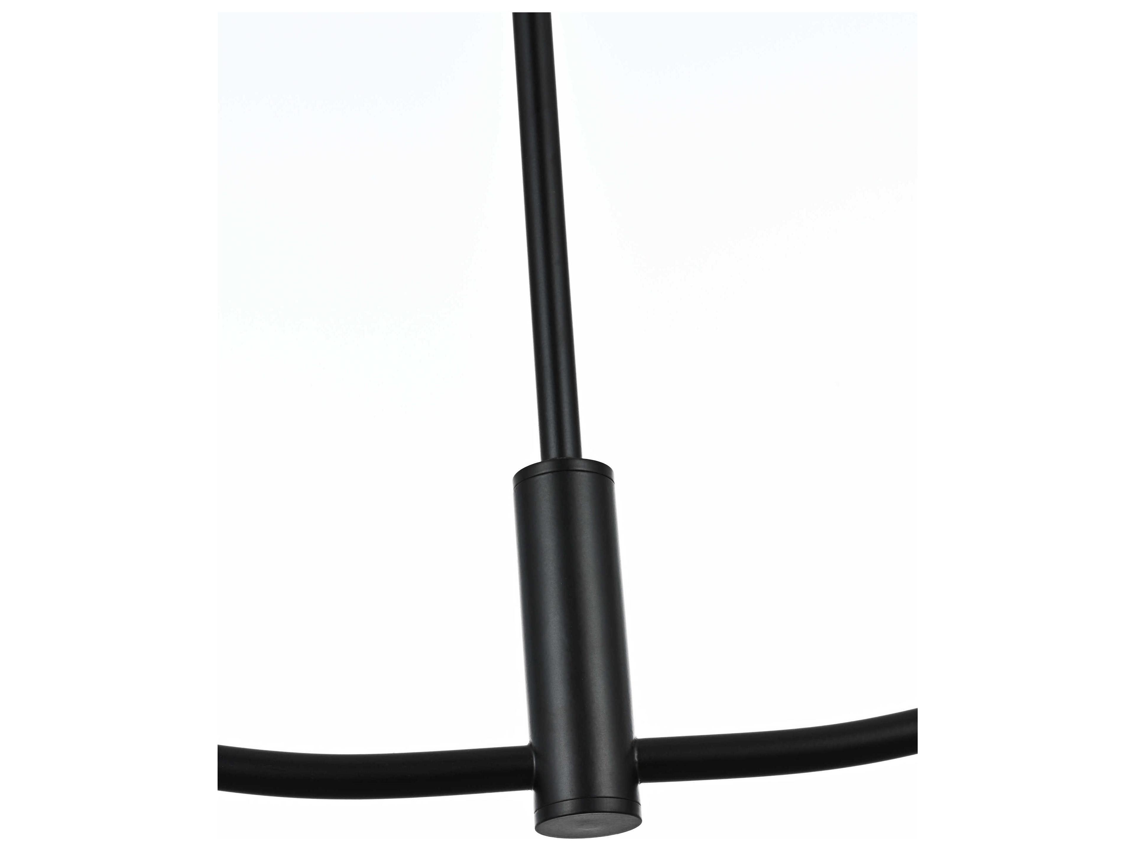 Elegant Lighting Nyomi 2-Light Black Globe Island Pendant