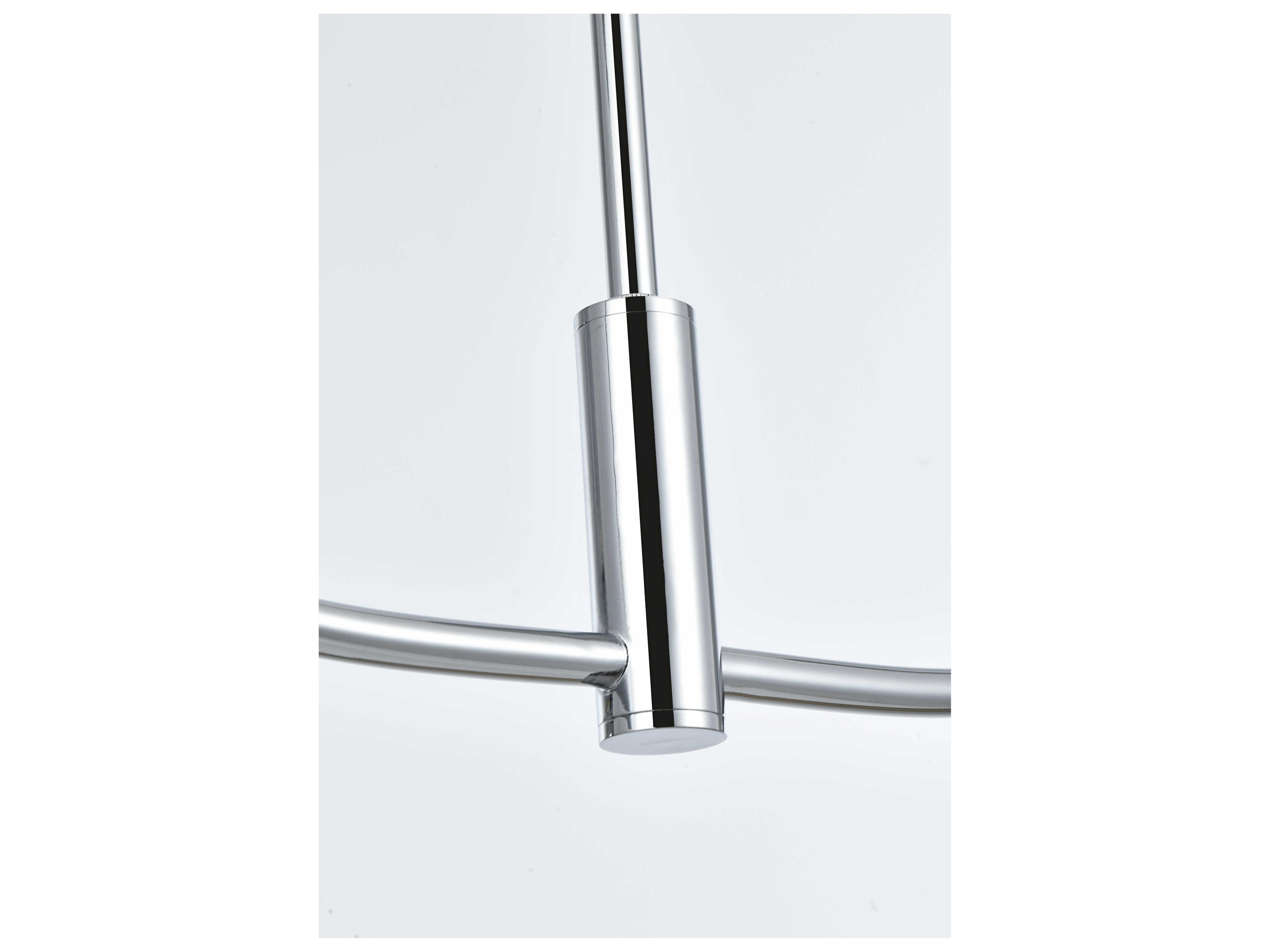 Elegant Lighting Nyomi 2-Light Chrome Globe Island Pendant