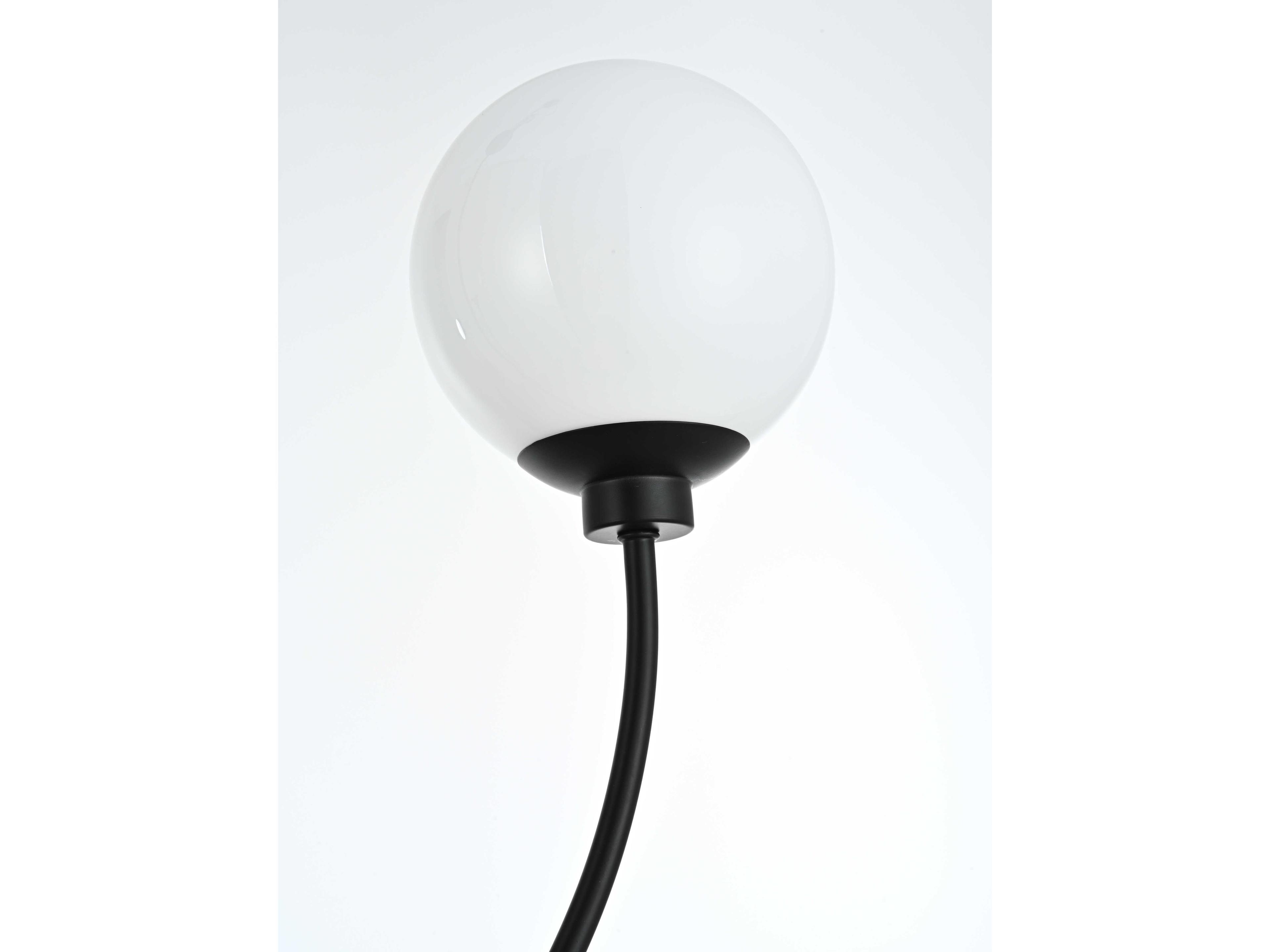 Elegant Lighting Nyomi 2-Light Black Globe Island Pendant