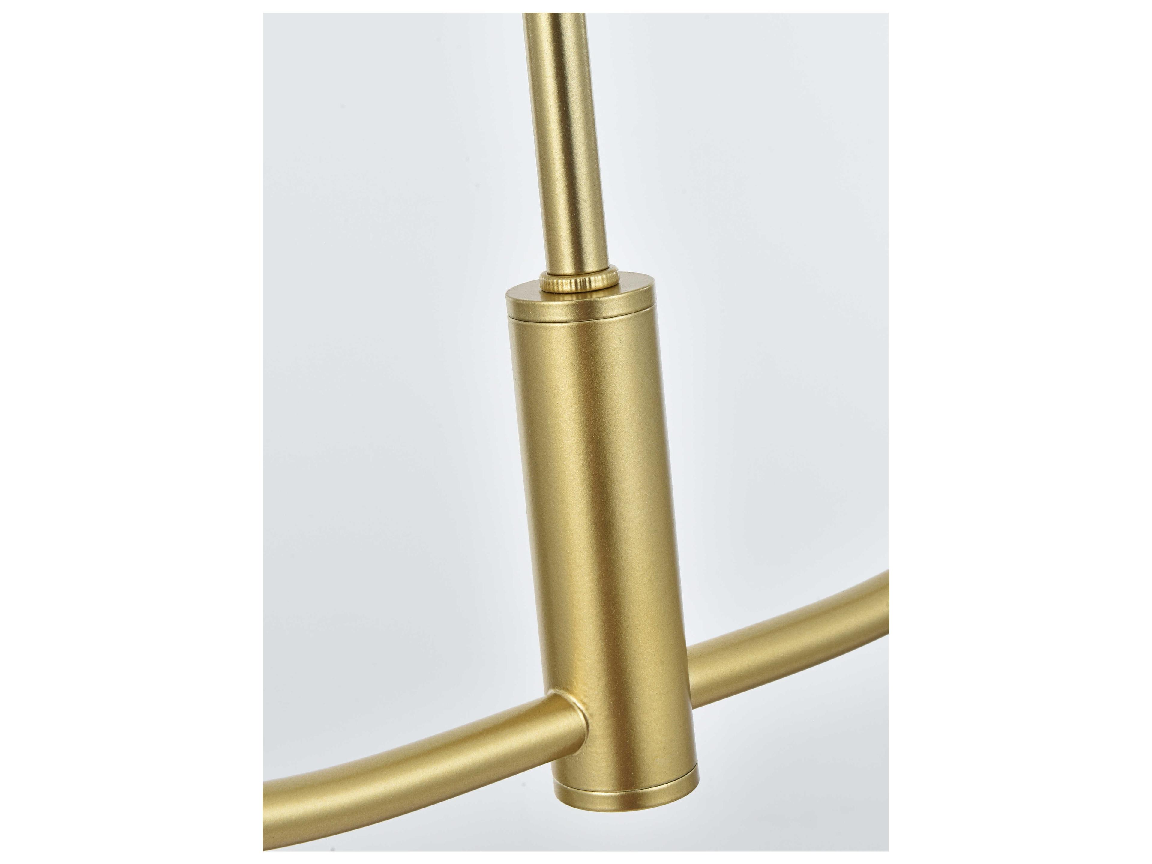 Elegant Lighting Nyomi 2-Light Brass Globe Island Pendant