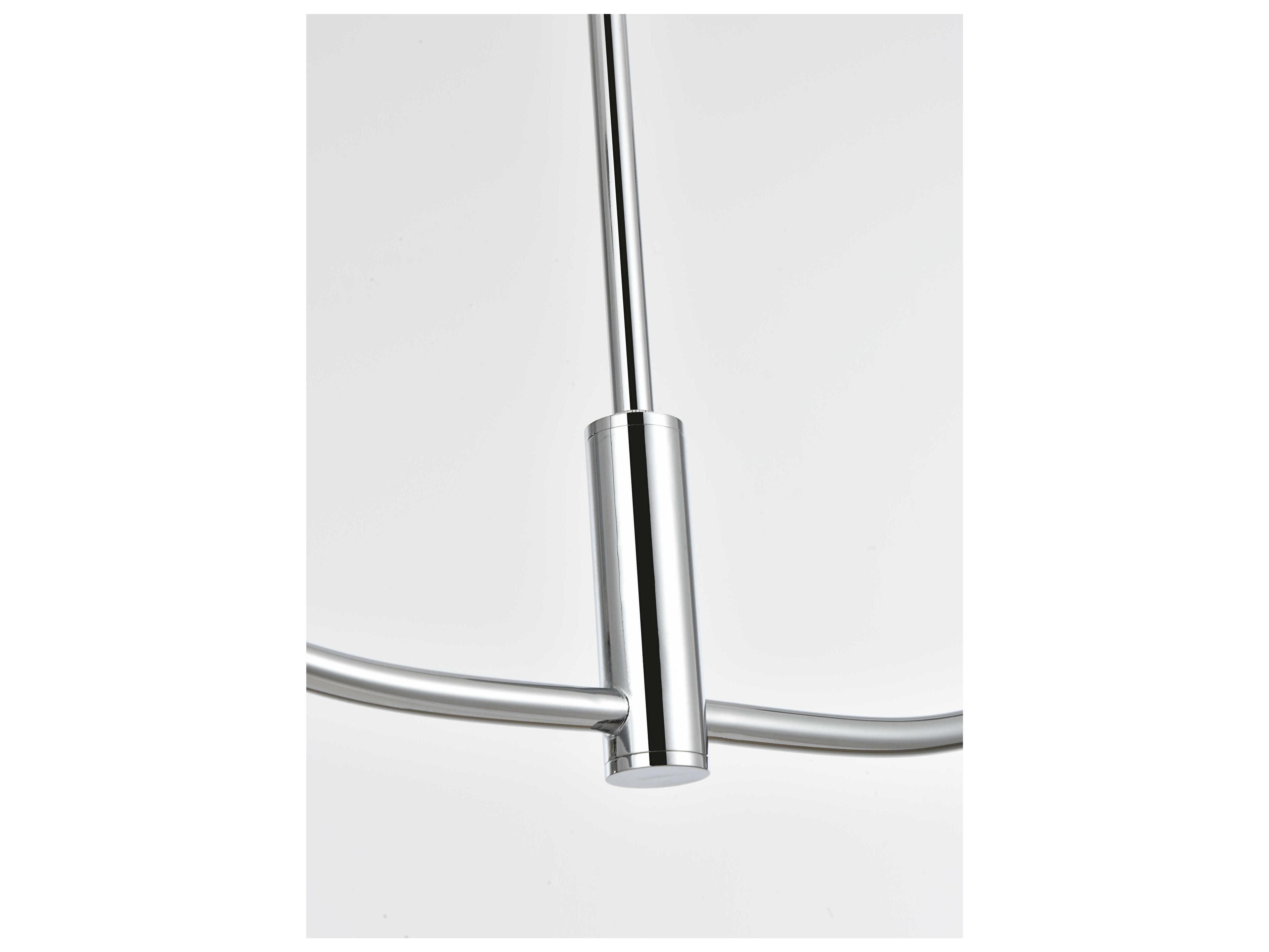 Elegant Lighting Nyomi 2-Light Chrome Globe Island Pendant