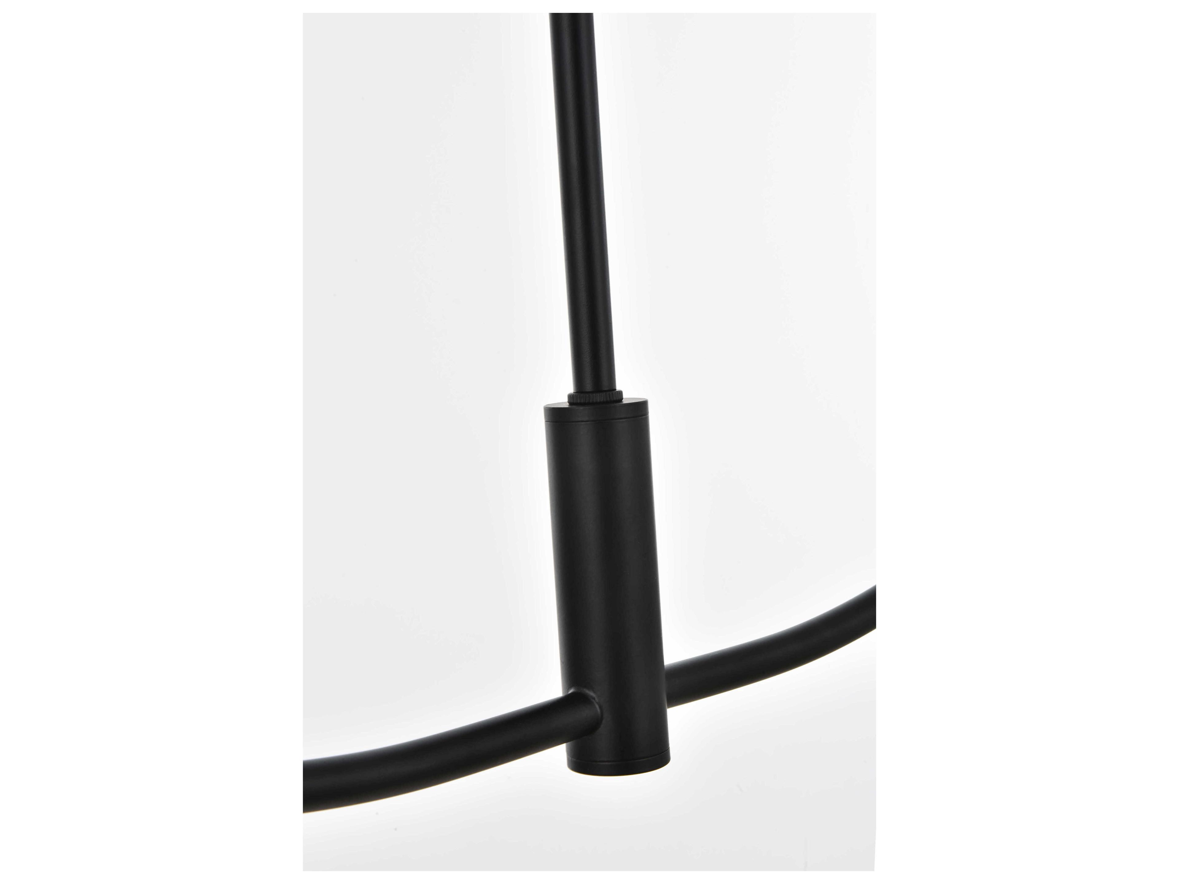 Elegant Lighting Nyomi 2-Light Black Globe Island Pendant