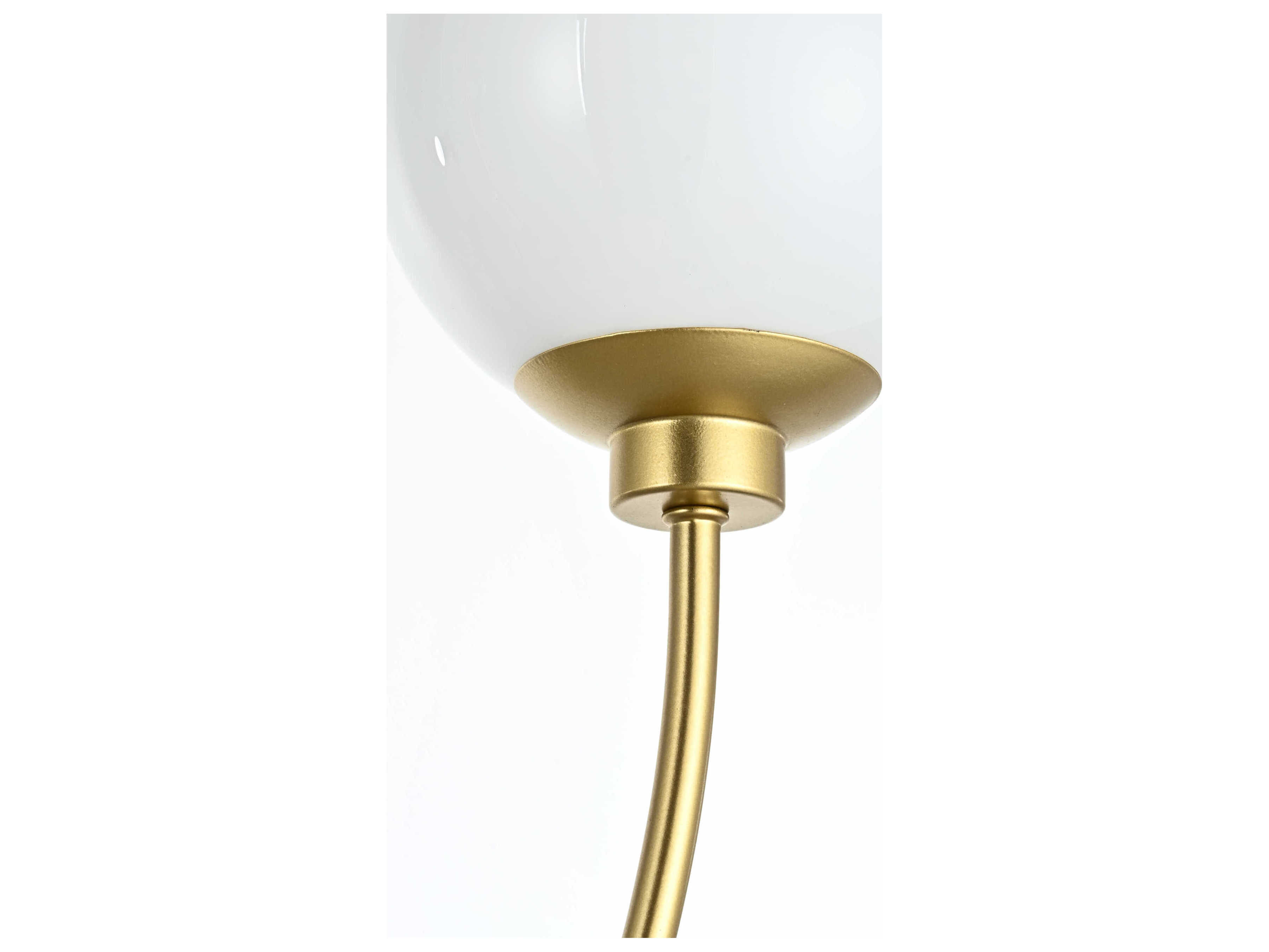 Elegant Lighting Nyomi 2-Light Brass Globe Island Pendant