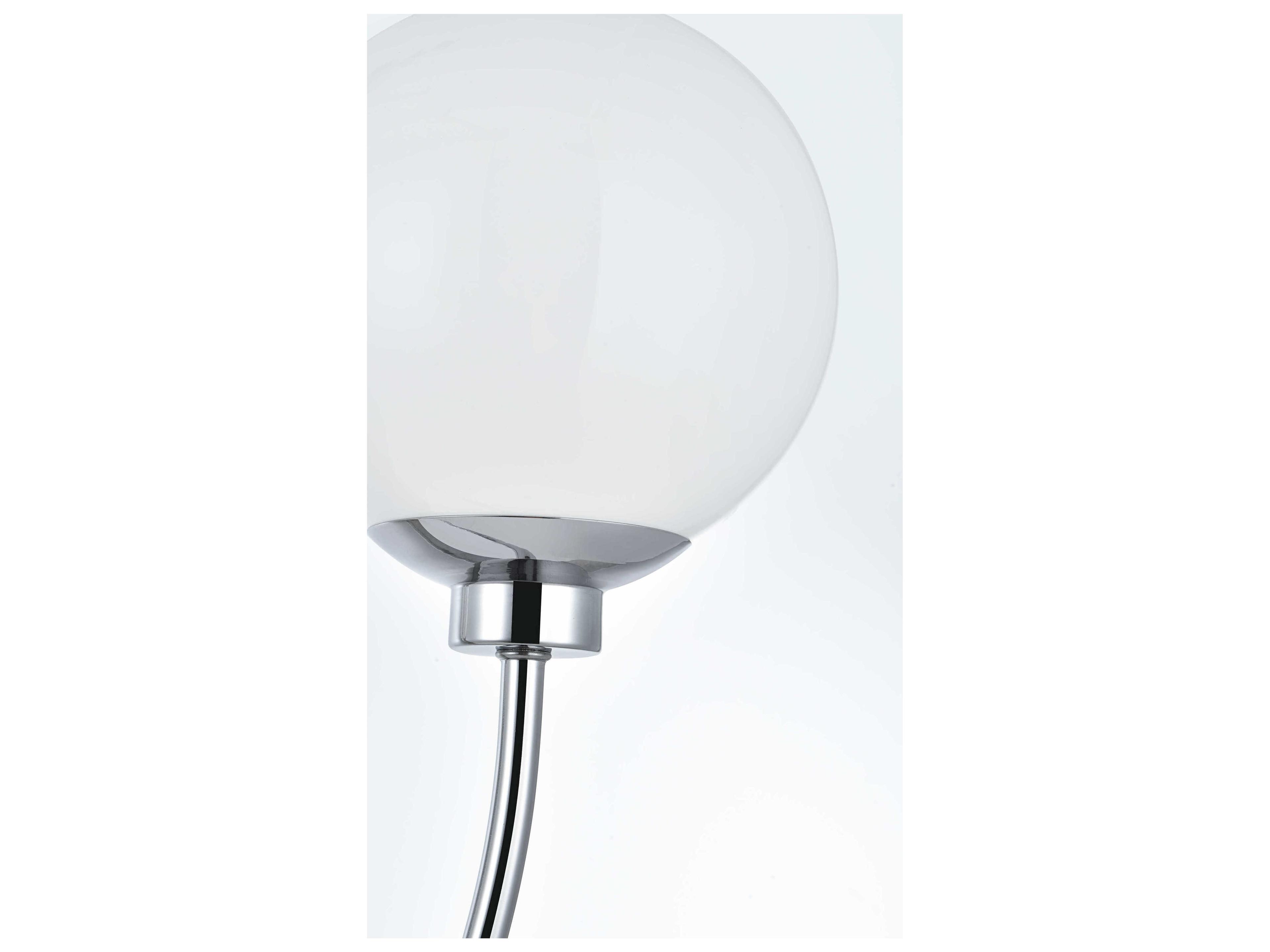 Elegant Lighting Nyomi 2-Light Chrome Globe Island Pendant