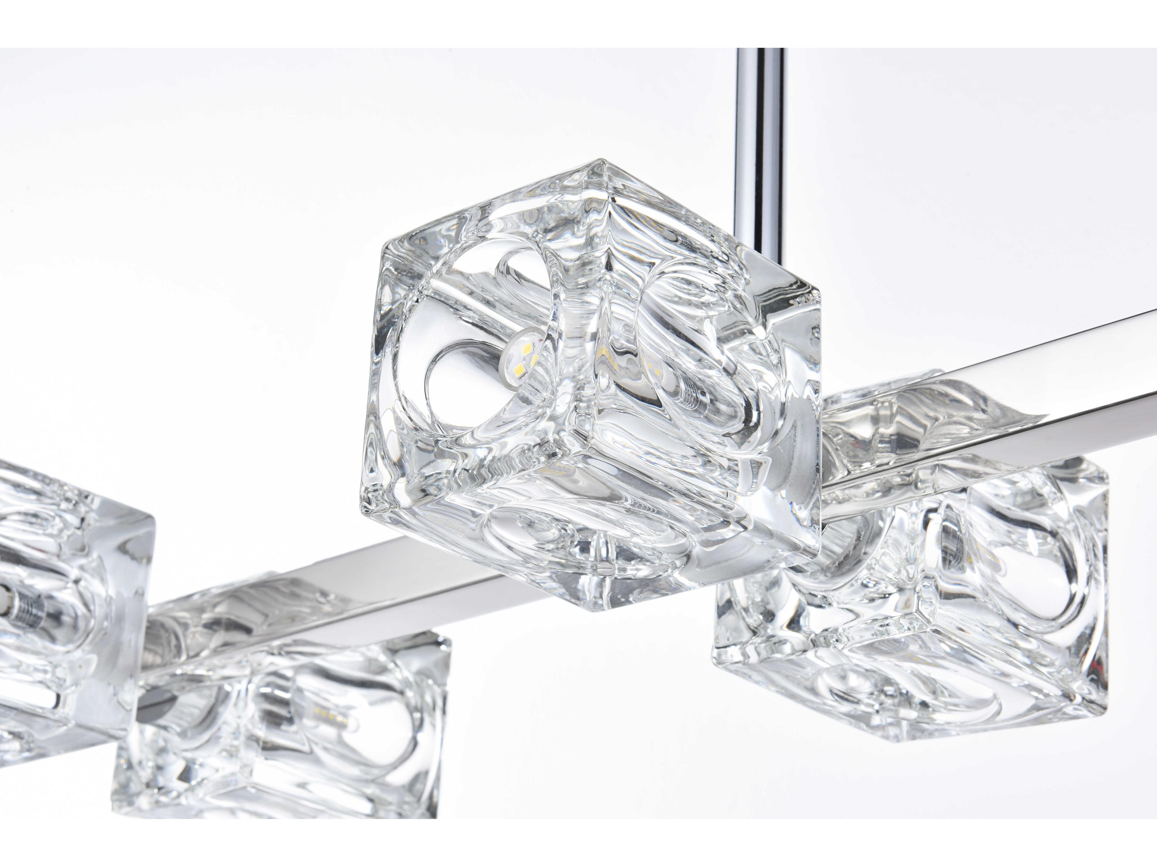 Elegant Lighting Lyra 8-Light Chrome Island Pendant