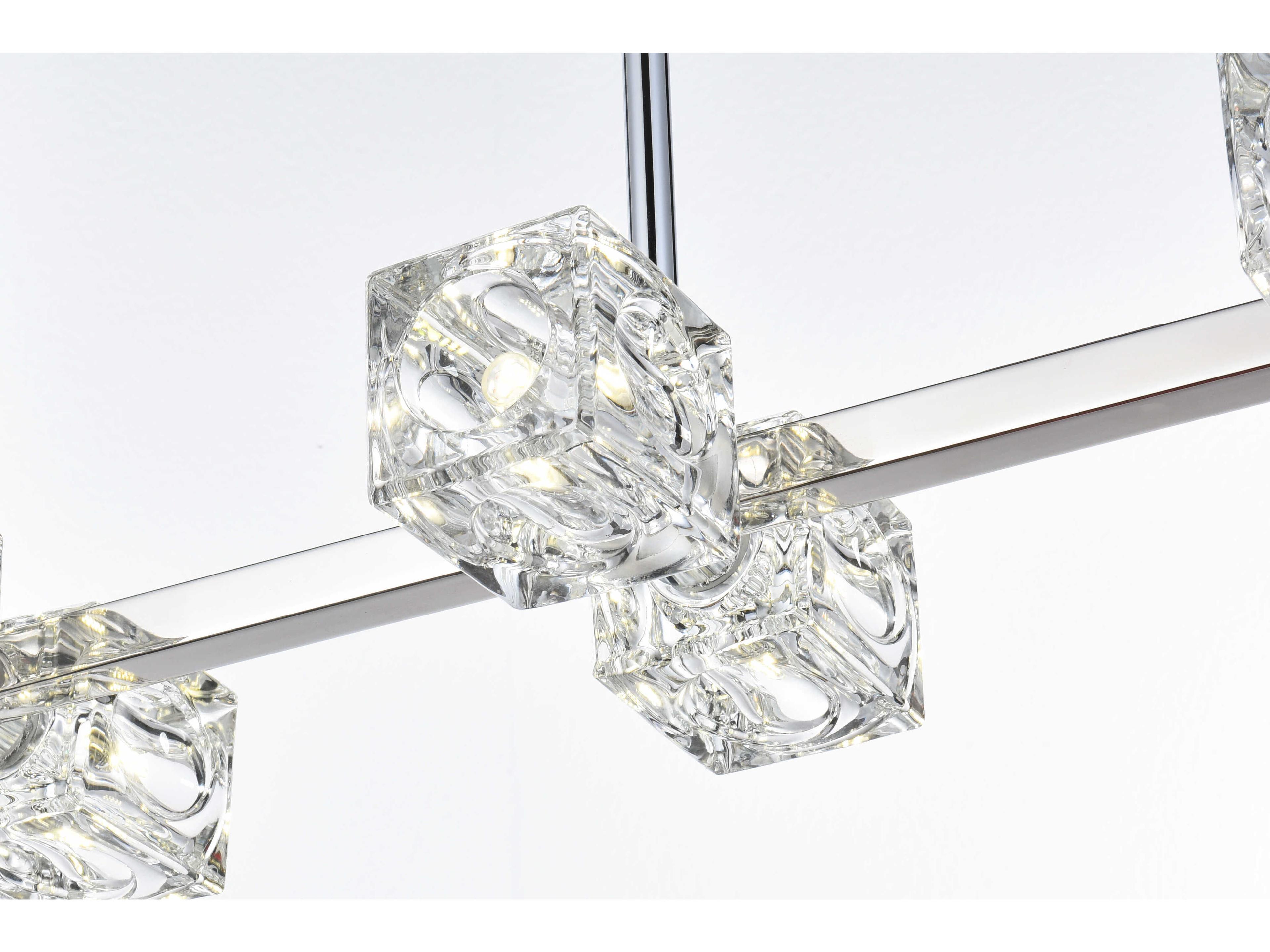 Elegant Lighting Lyra 8-Light Chrome Island Pendant