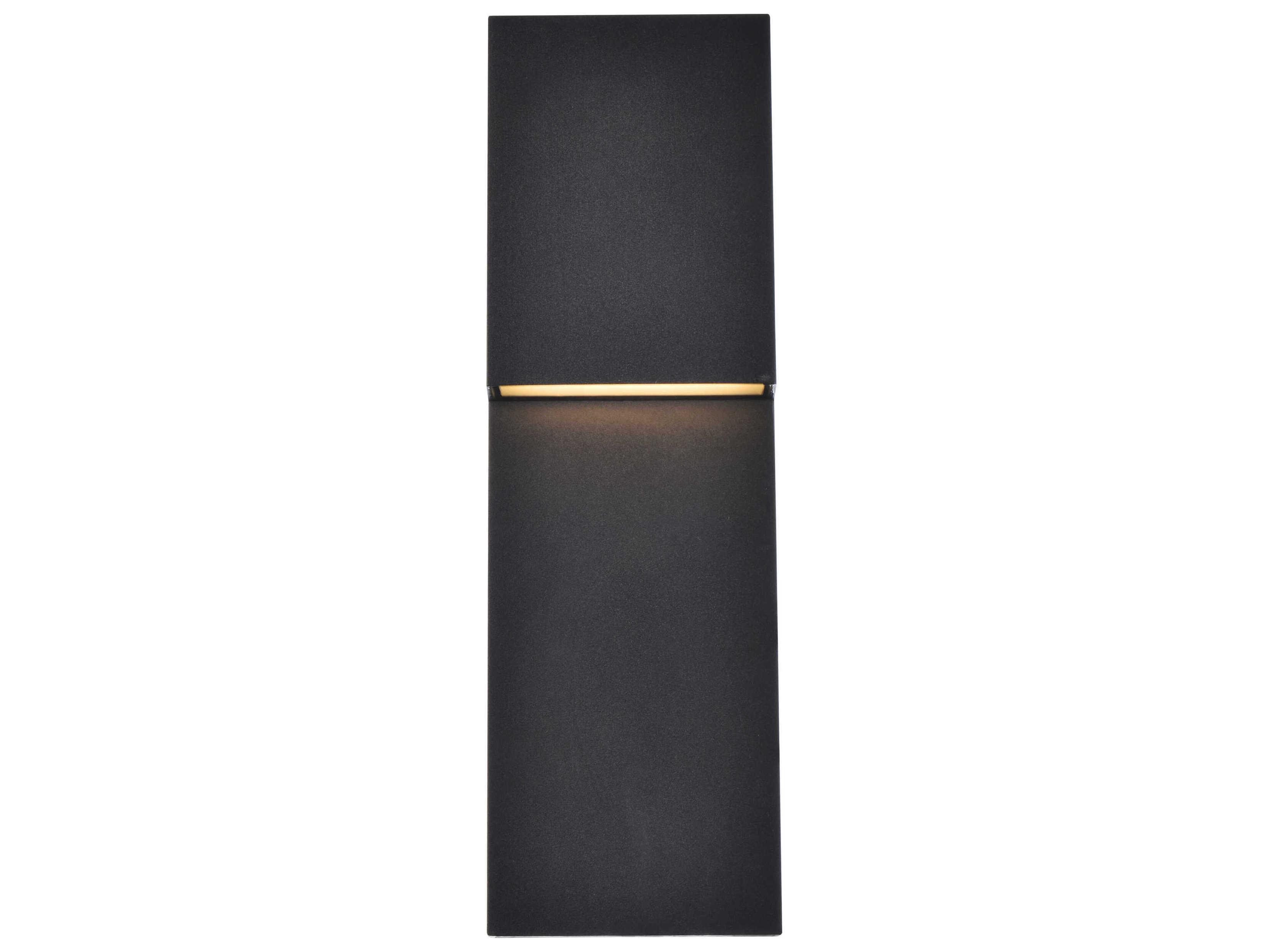 Elegant Lighting Raine Glass LED Outdoor Wall Light