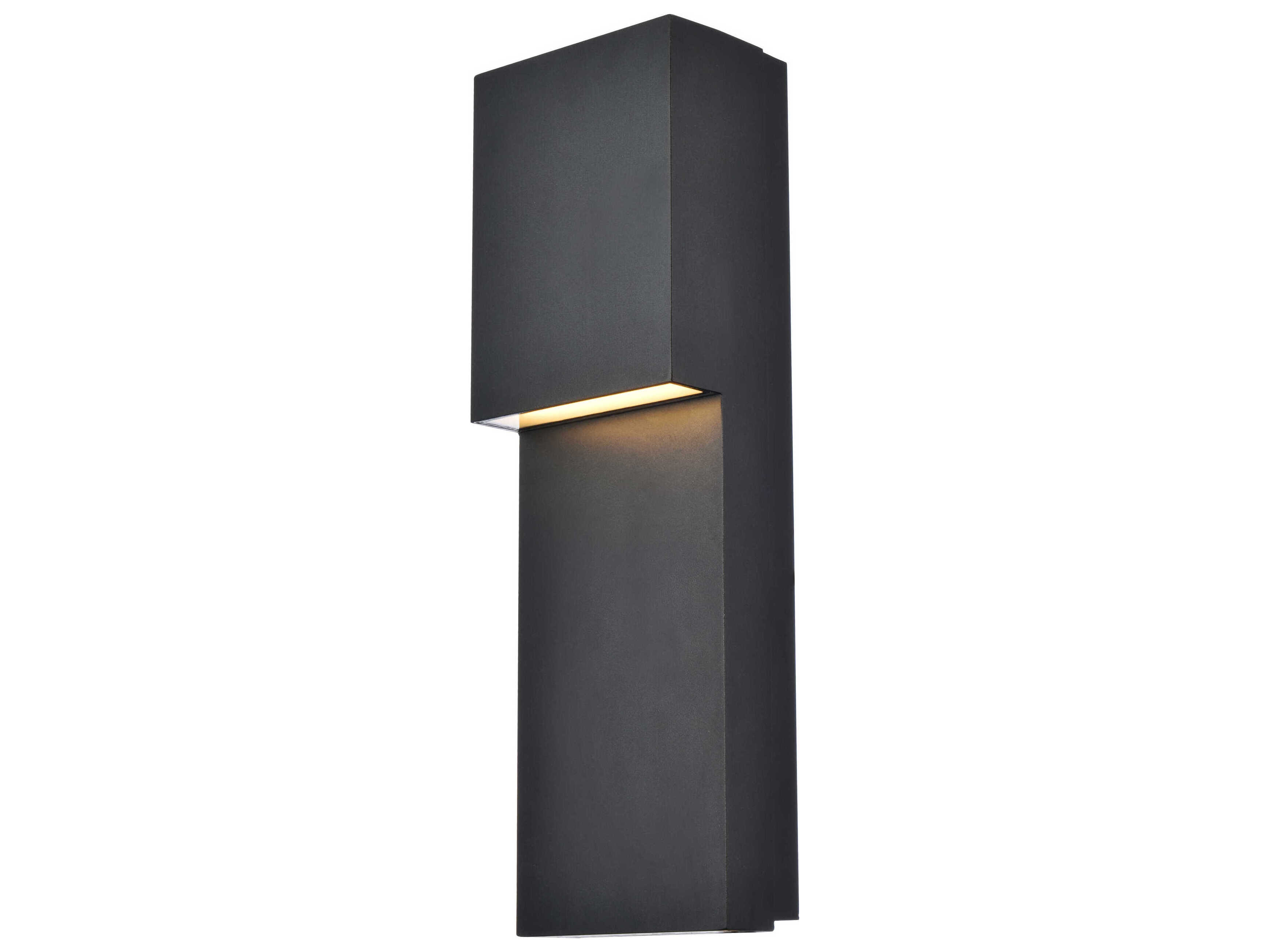 Elegant Lighting Raine Glass LED Outdoor Wall Light