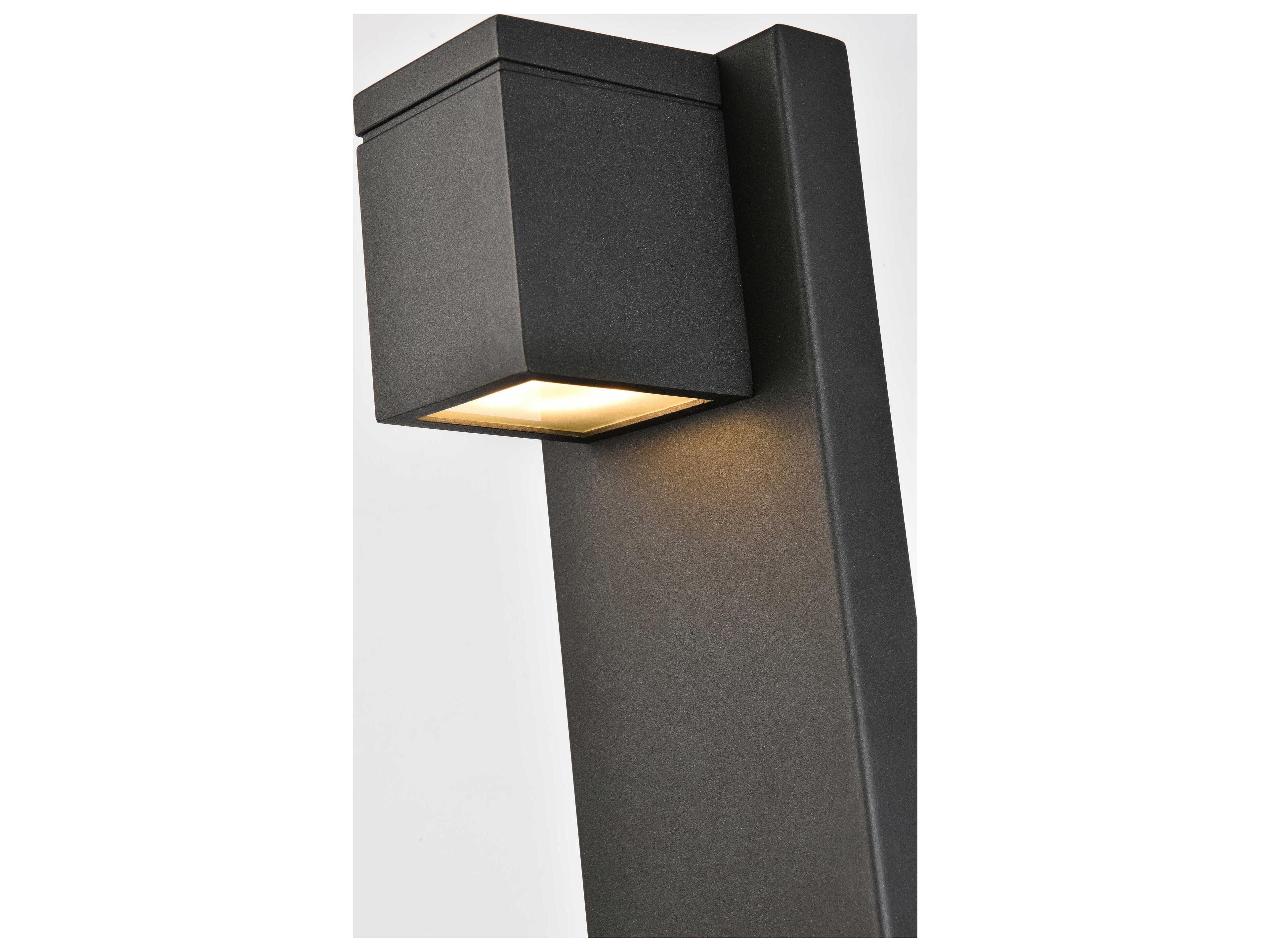 Elegant Lighting Raine Glass LED Outdoor Wall Light