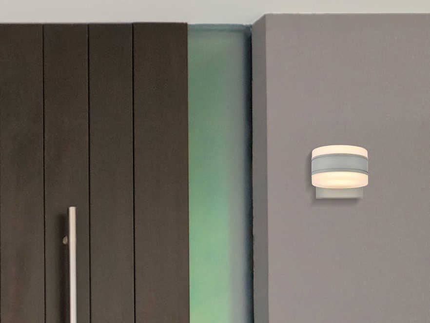 Elegant Lighting Raine Glass LED Outdoor Wall Light