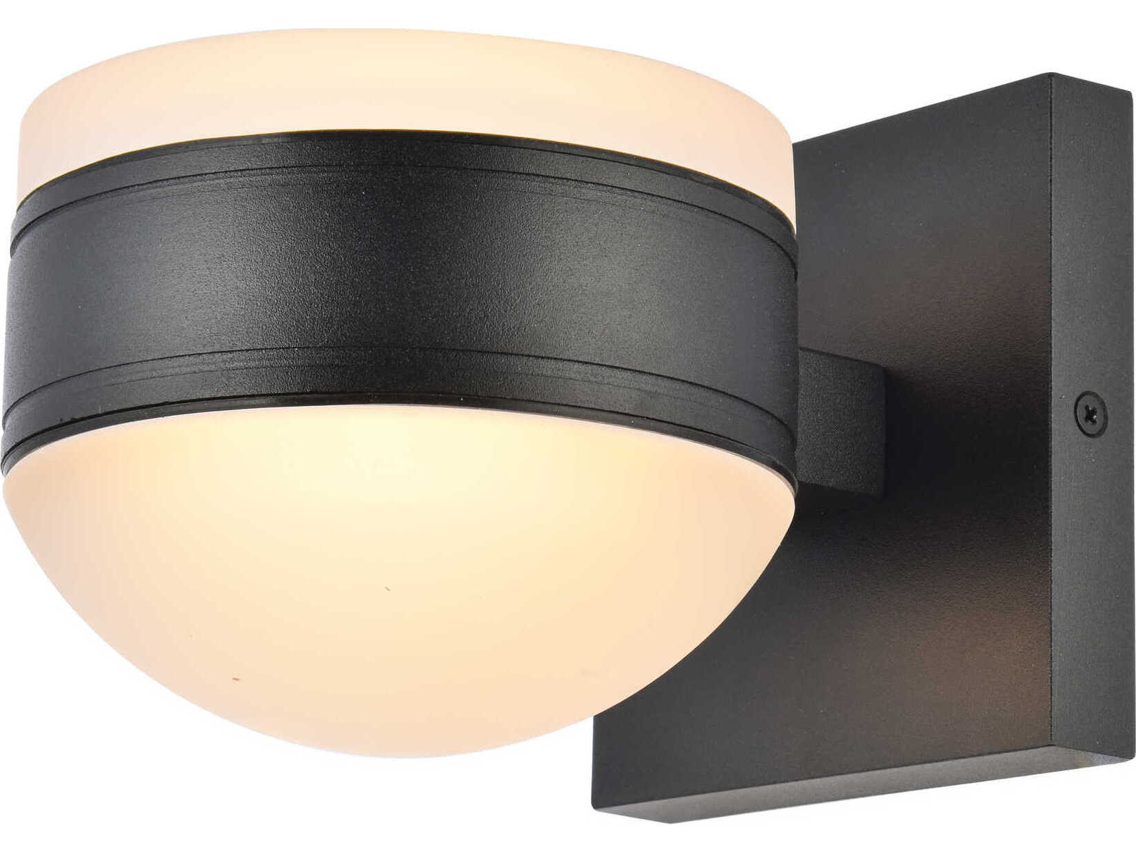 Elegant Lighting Raine Glass LED Outdoor Wall Light