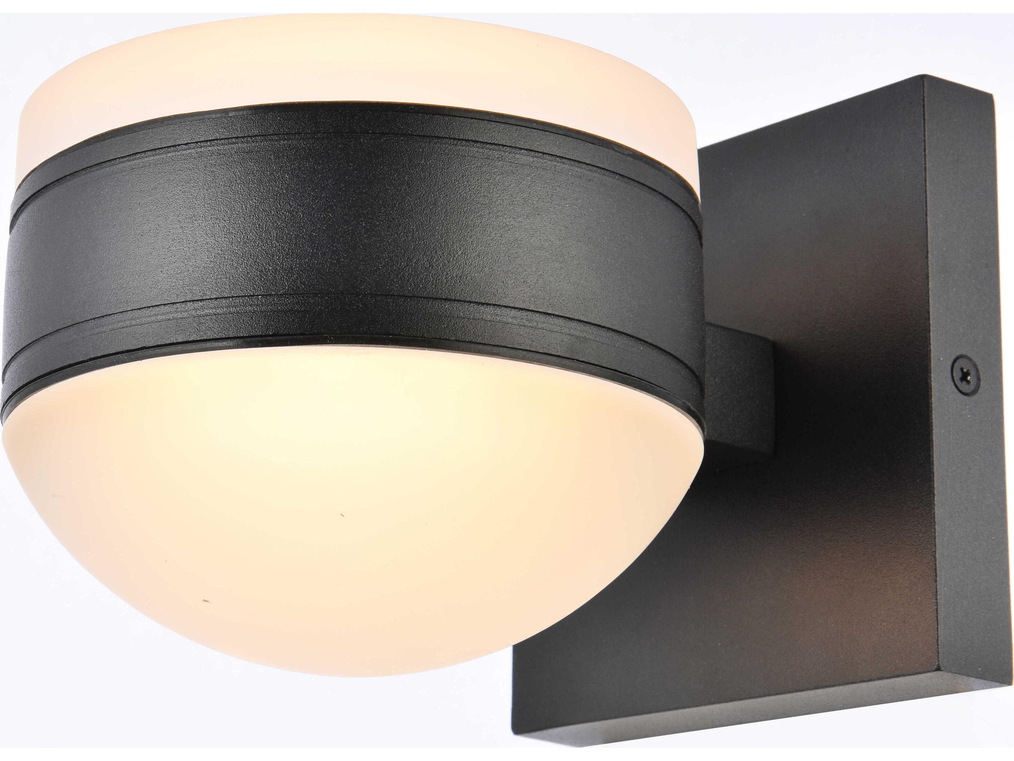 Elegant Lighting Raine Glass LED Outdoor Wall Light