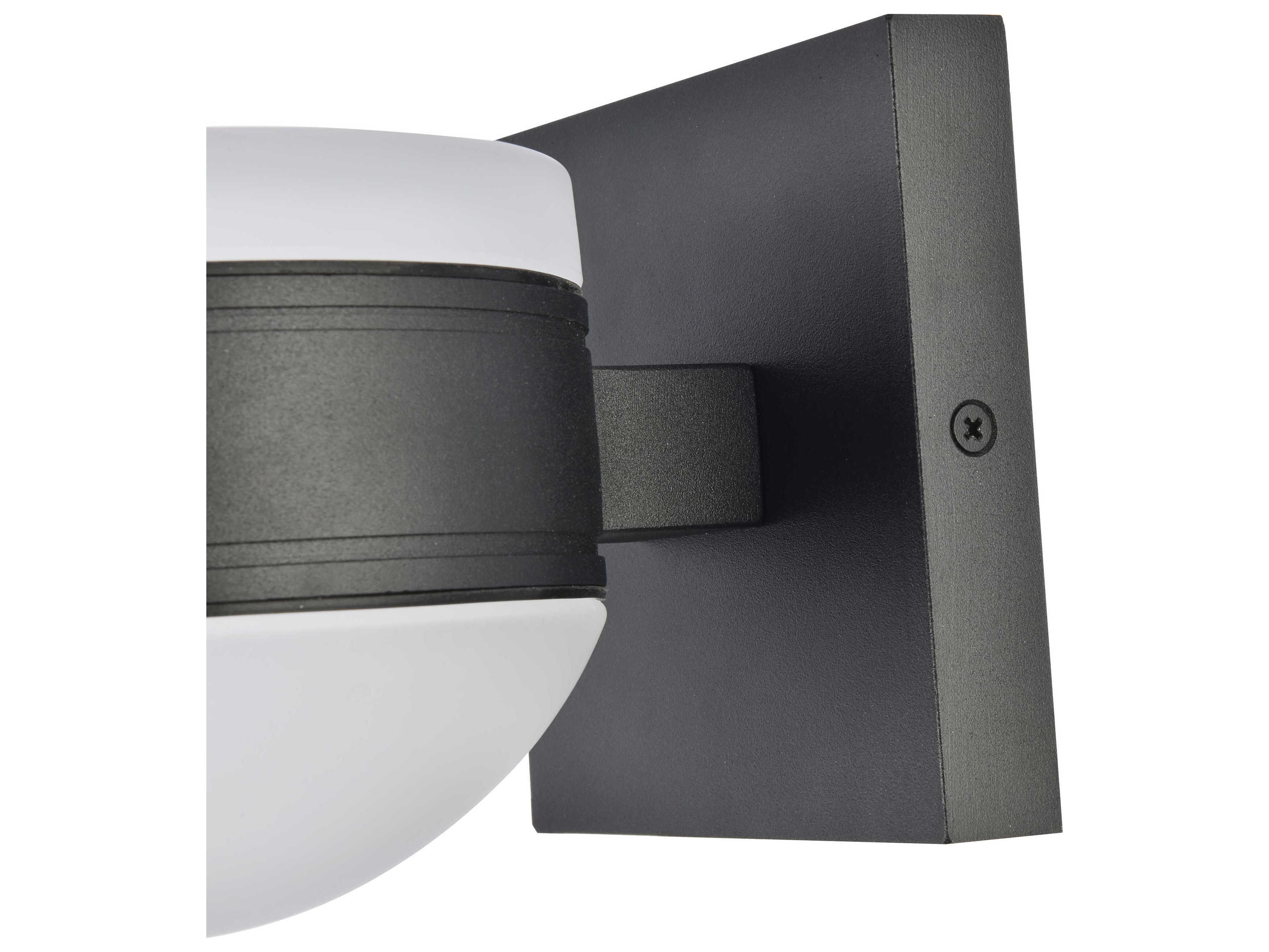 Elegant Lighting Raine Glass LED Outdoor Wall Light