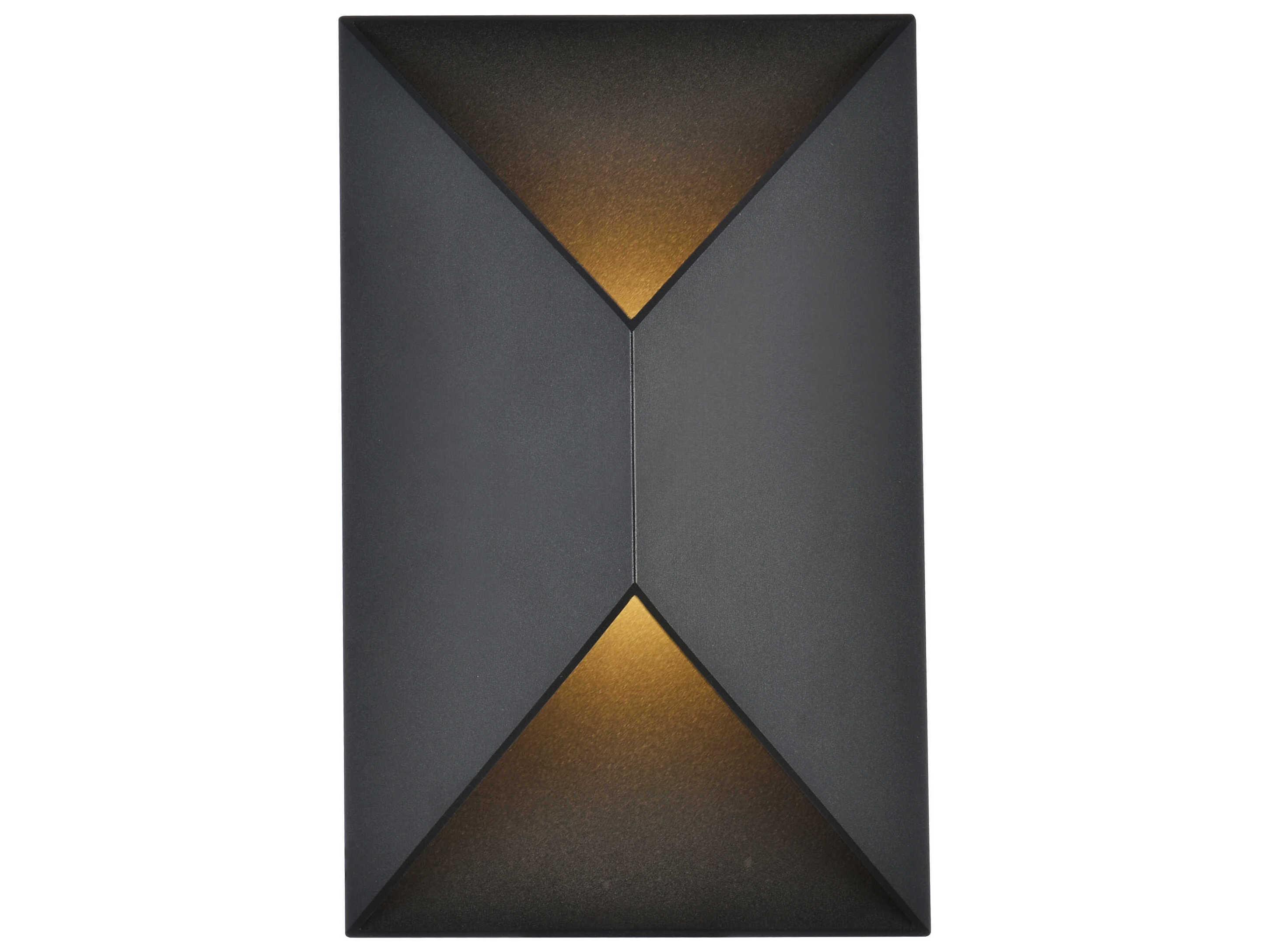 Elegant Lighting Raine Glass LED Outdoor Wall Light
