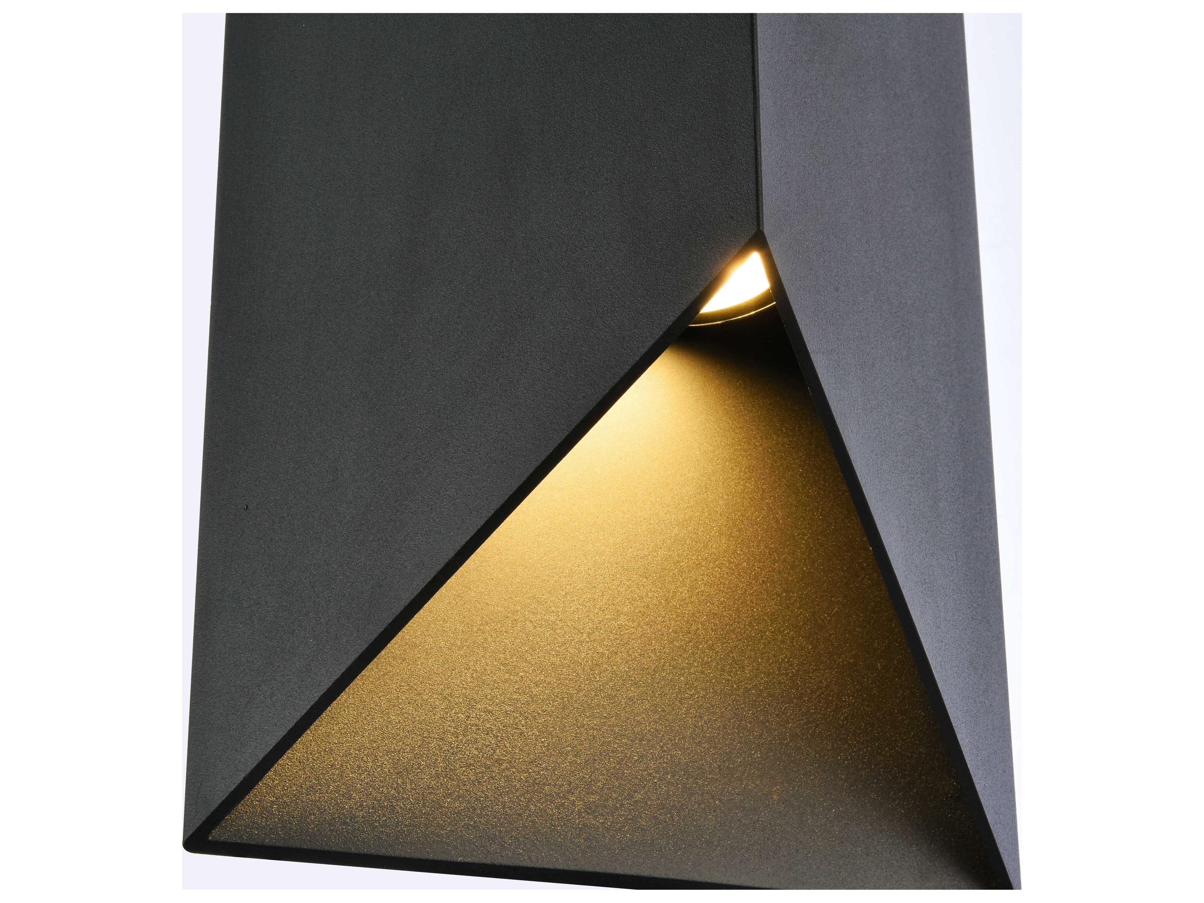 Elegant Lighting Raine Glass LED Outdoor Wall Light