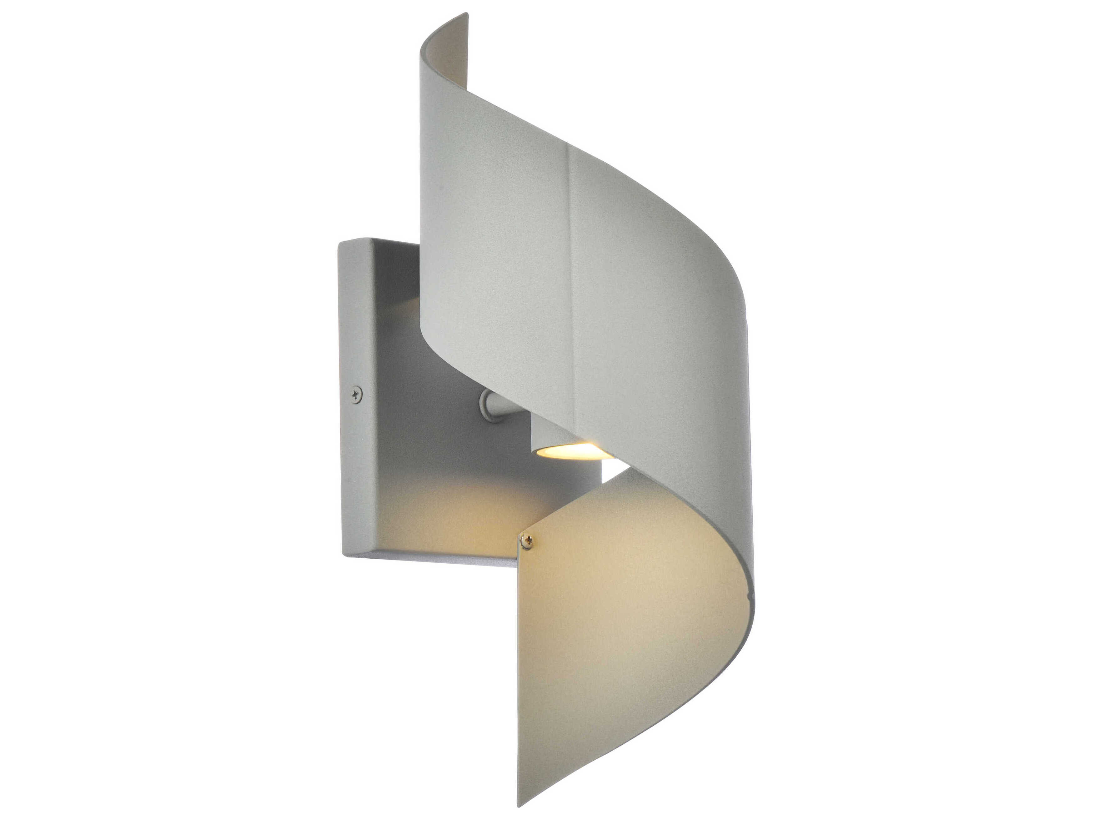 Elegant Lighting Raine Glass LED Outdoor Wall Light