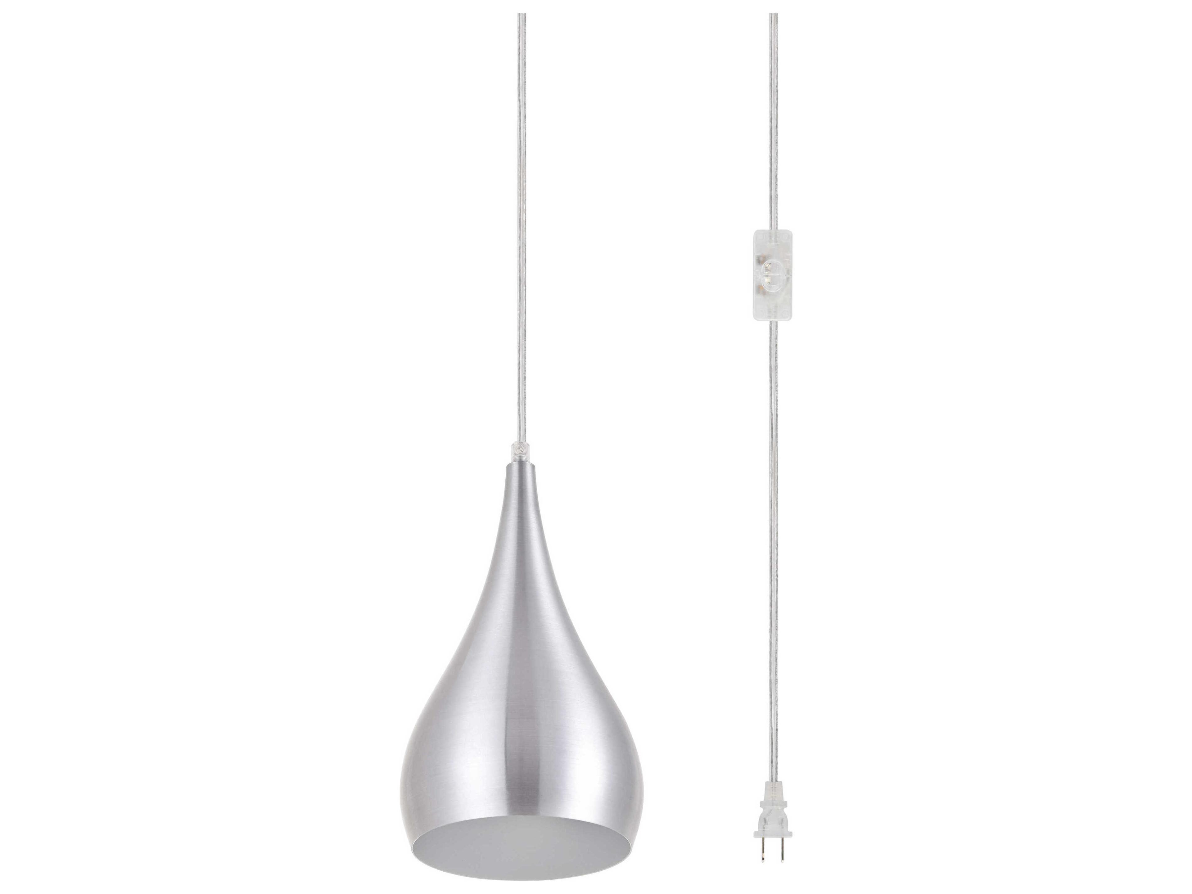 Elegant Lighting Nora 1-Light Burnished Nickel Bell Mini Pendant