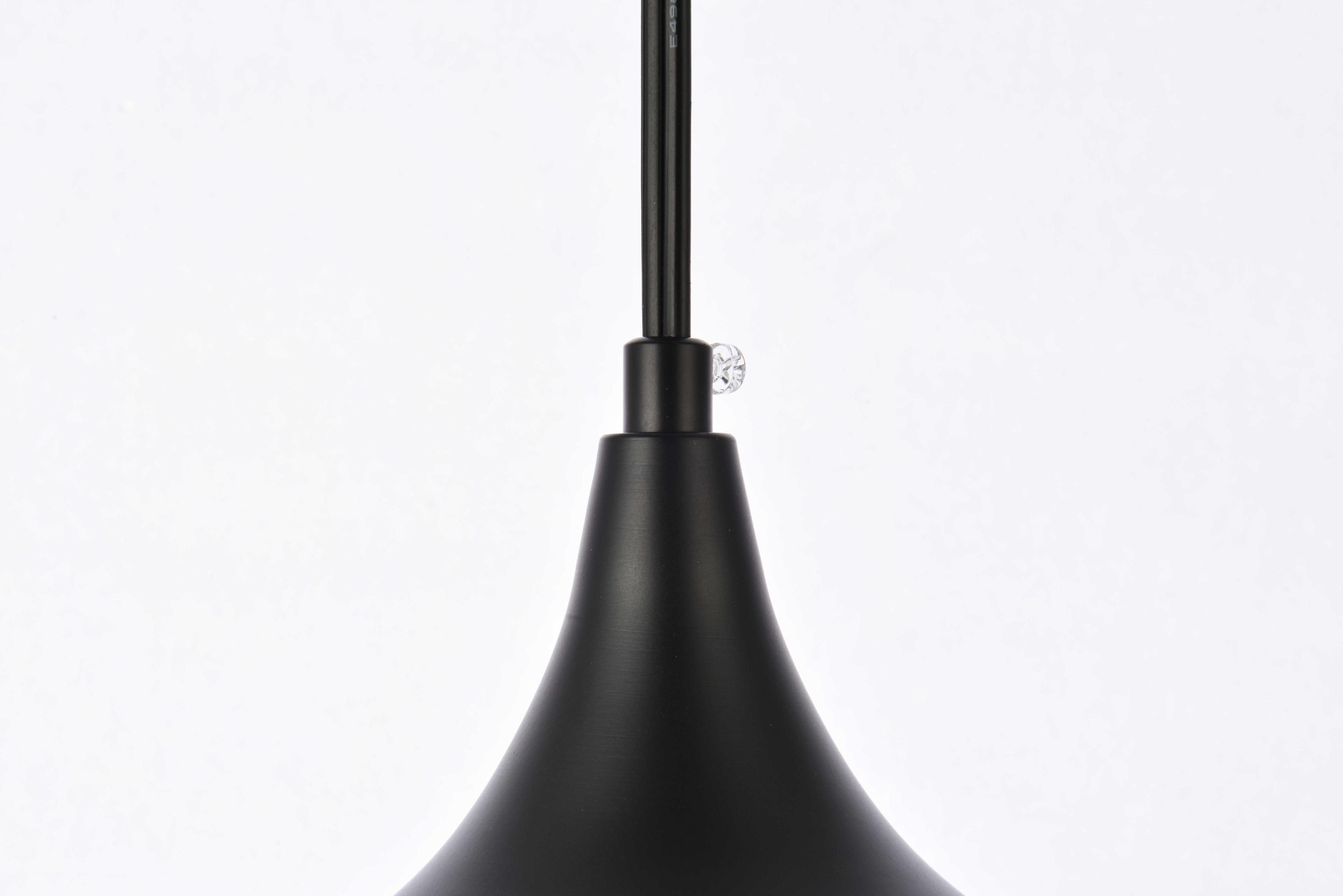 Elegant Lighting Nora 1-Light Black Bowl Pendant