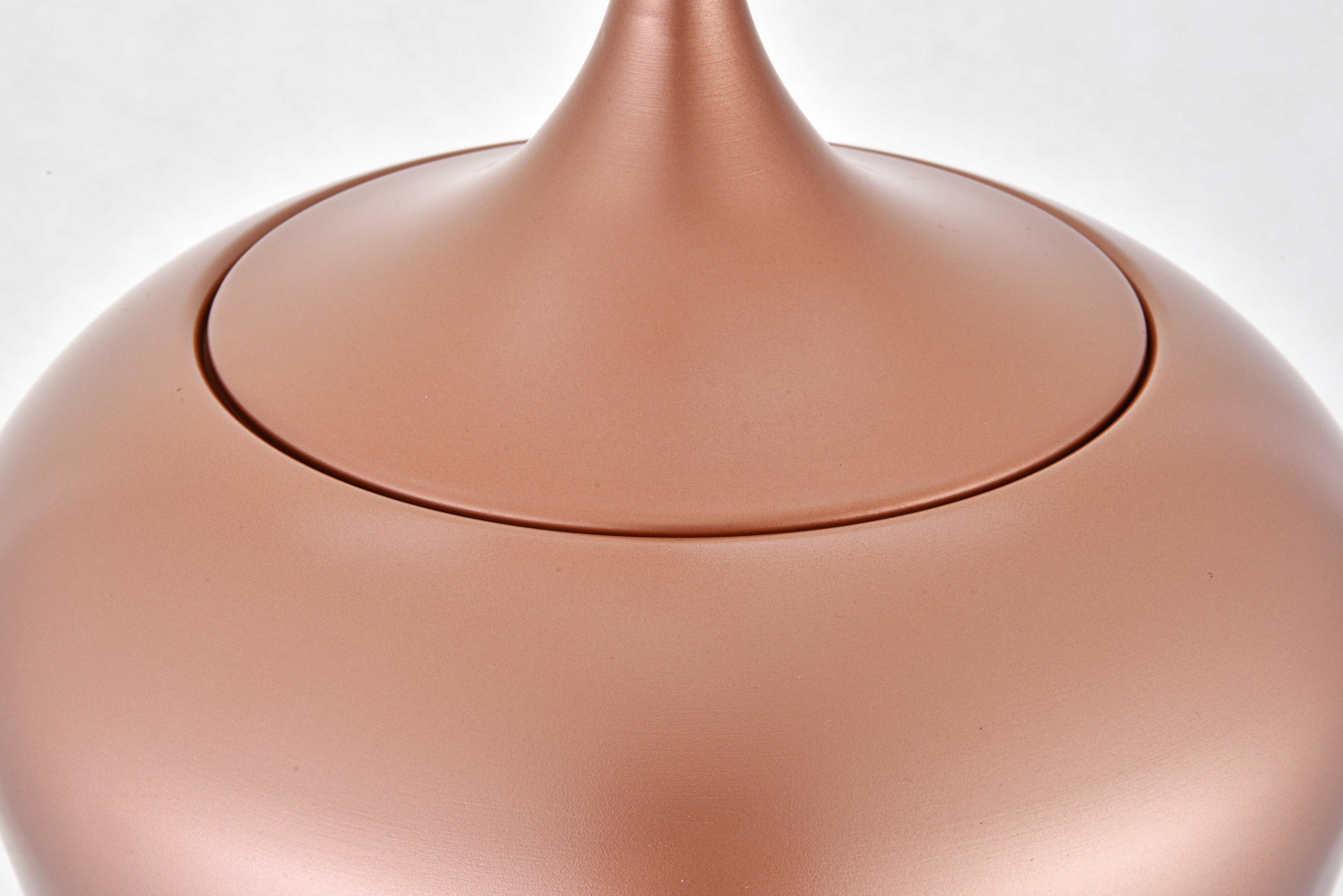 Elegant Lighting Nora 1-Light Honey Gold Bowl Pendant