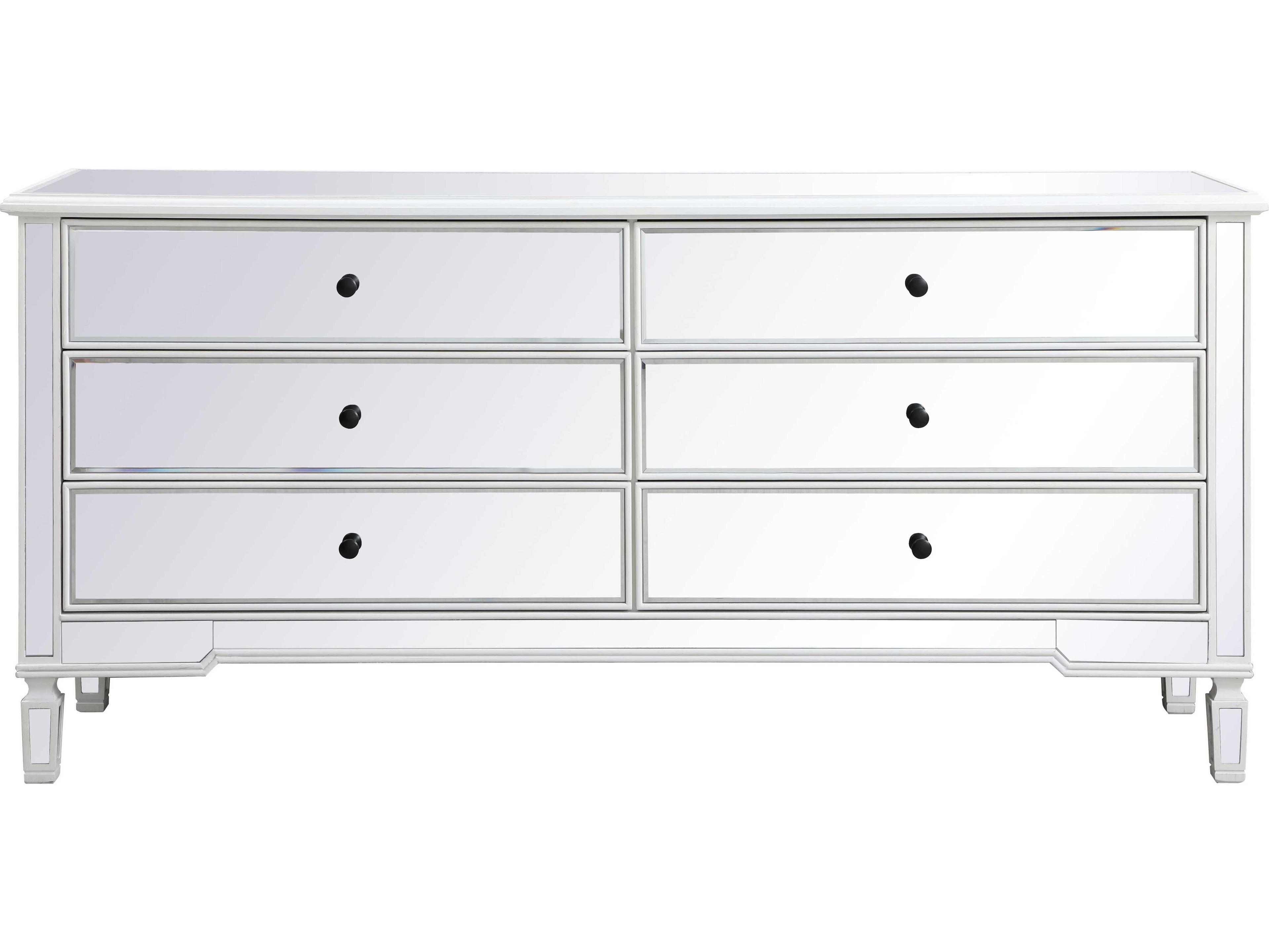 Elegant Lighting Contempo 6-Drawers Double Dresser