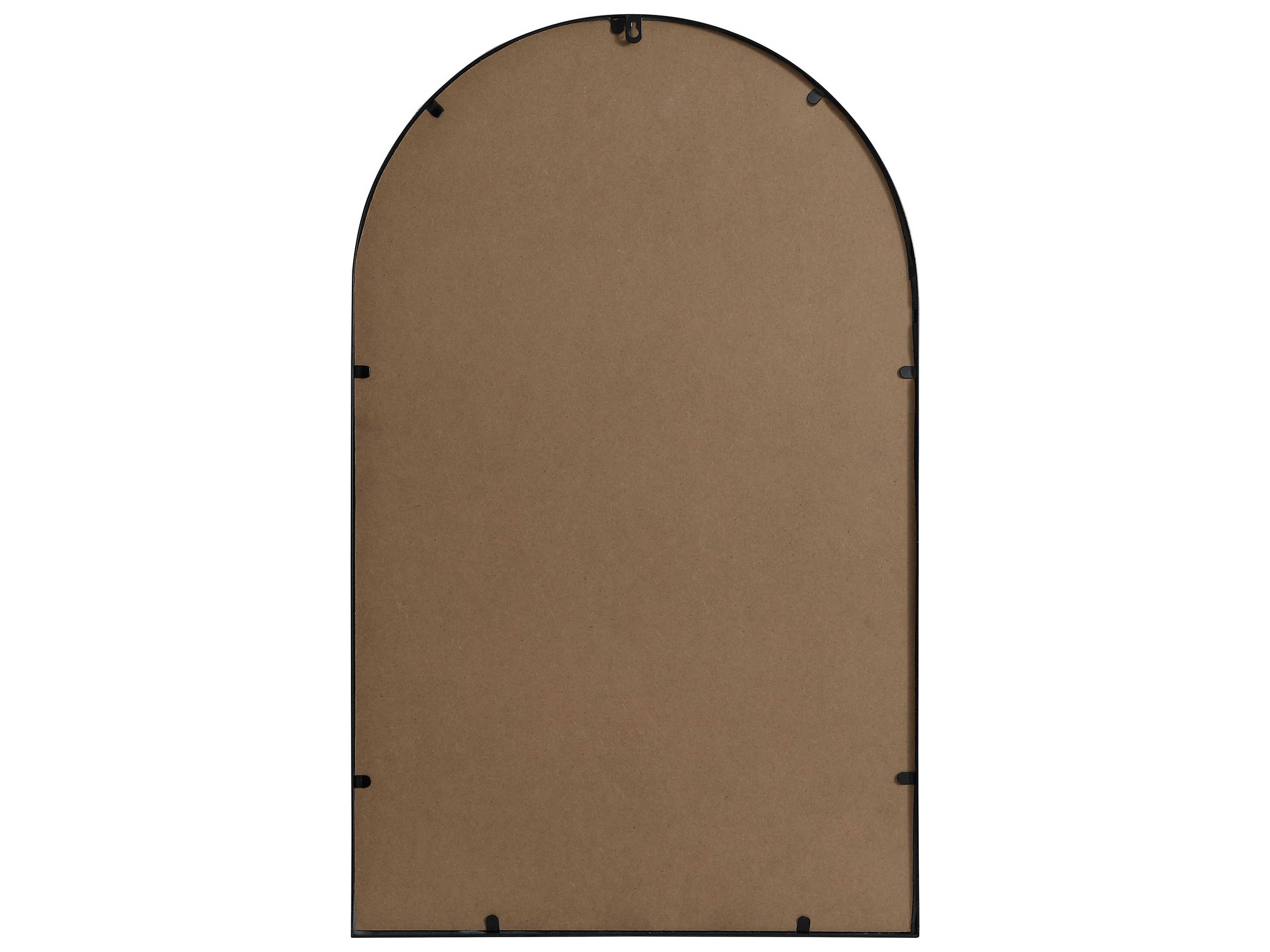 Elegant Lighting Ayra Black Arch Wall Mirror